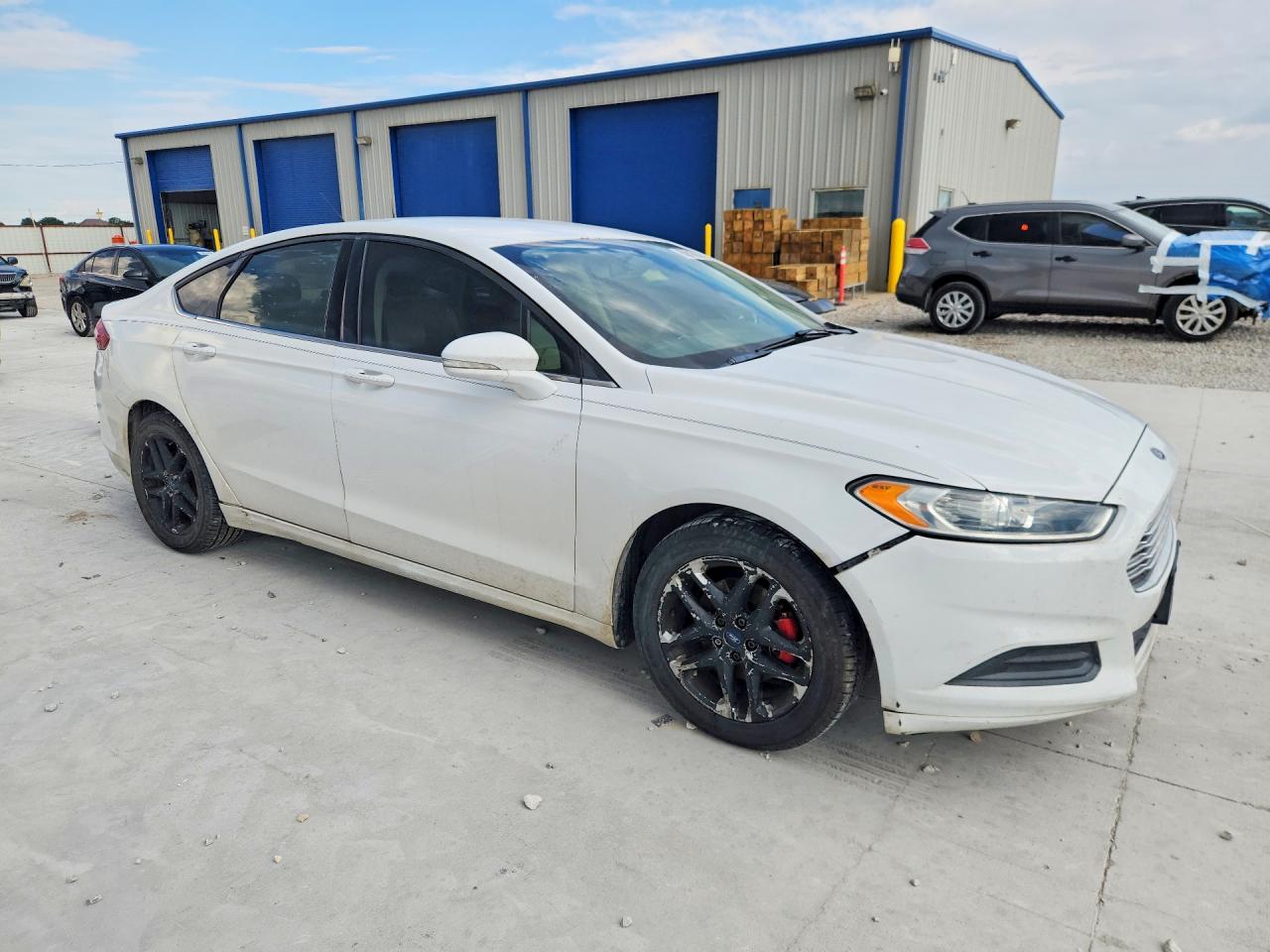 2014 Ford Fusion Se White vin: 3FA6P0H7XER357691