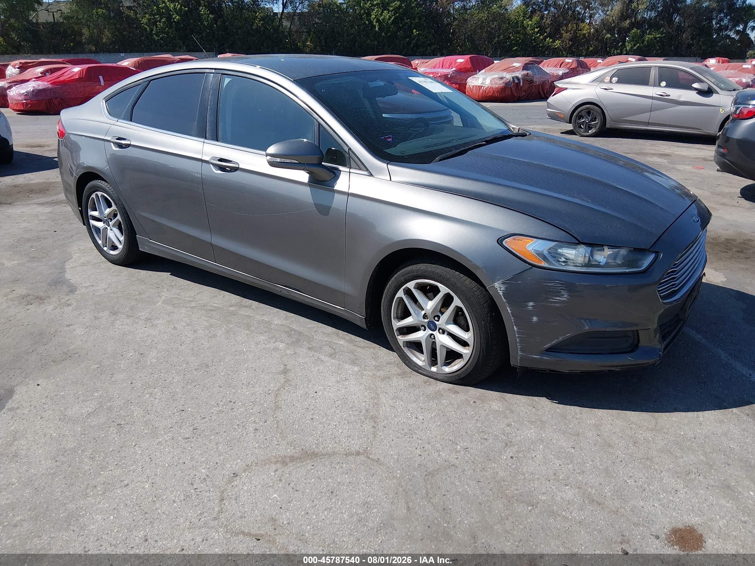 2014 Ford Fusion Se Gray vin: 3FA6P0H7XER366343