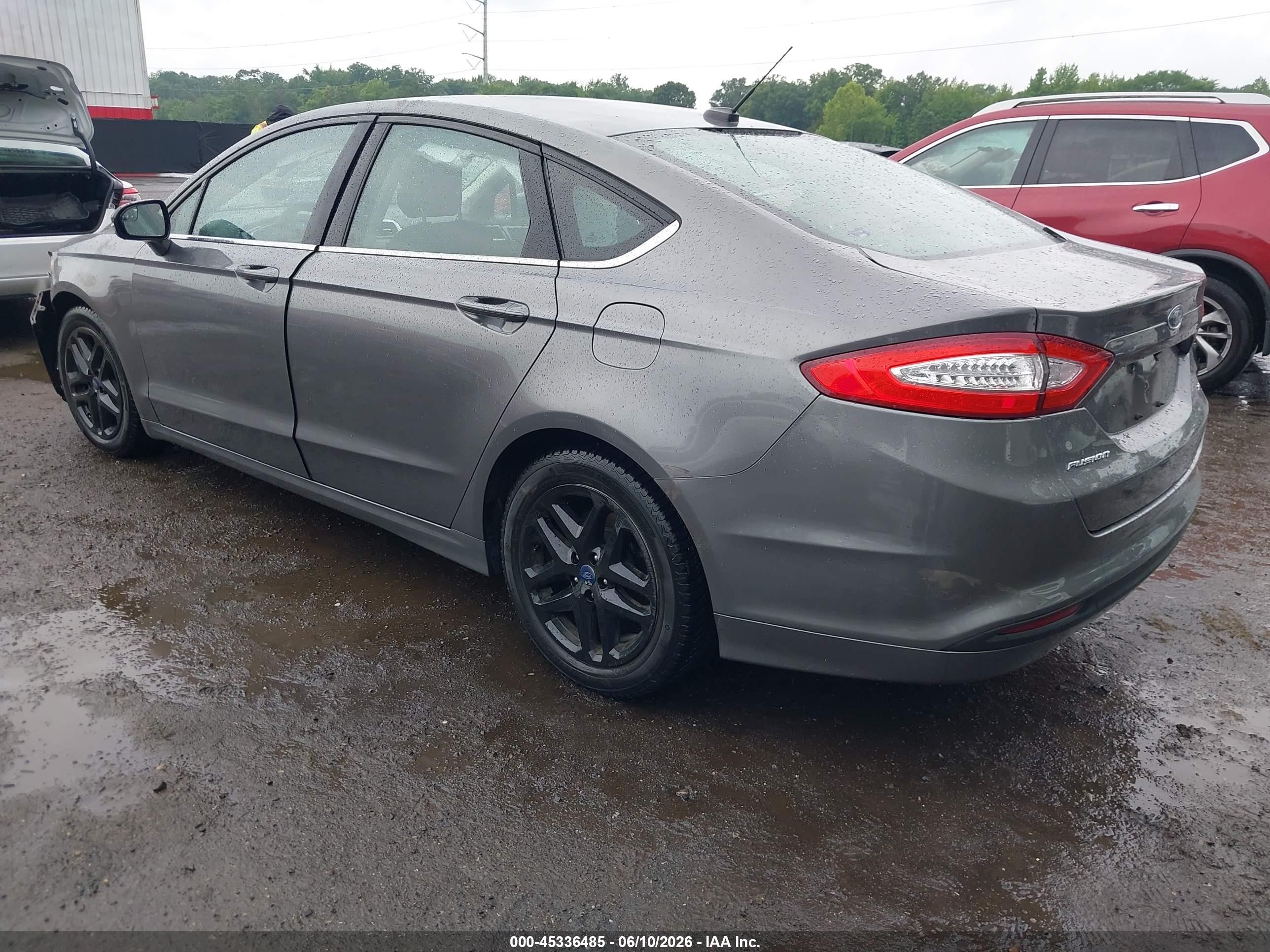 2014 Ford Fusion Se Gray vin: 3FA6P0H7XER373647