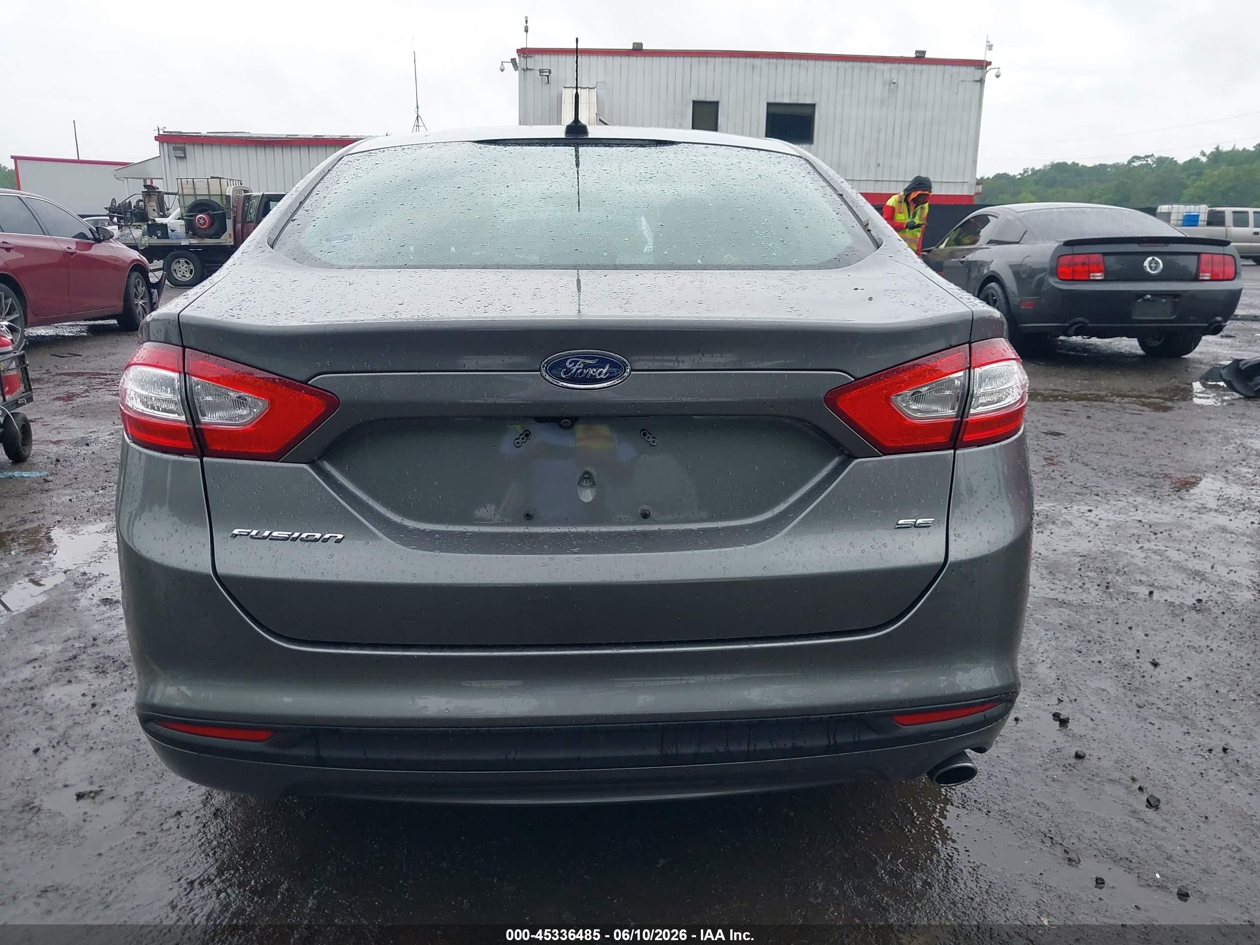 2014 Ford Fusion Se Gray vin: 3FA6P0H7XER373647