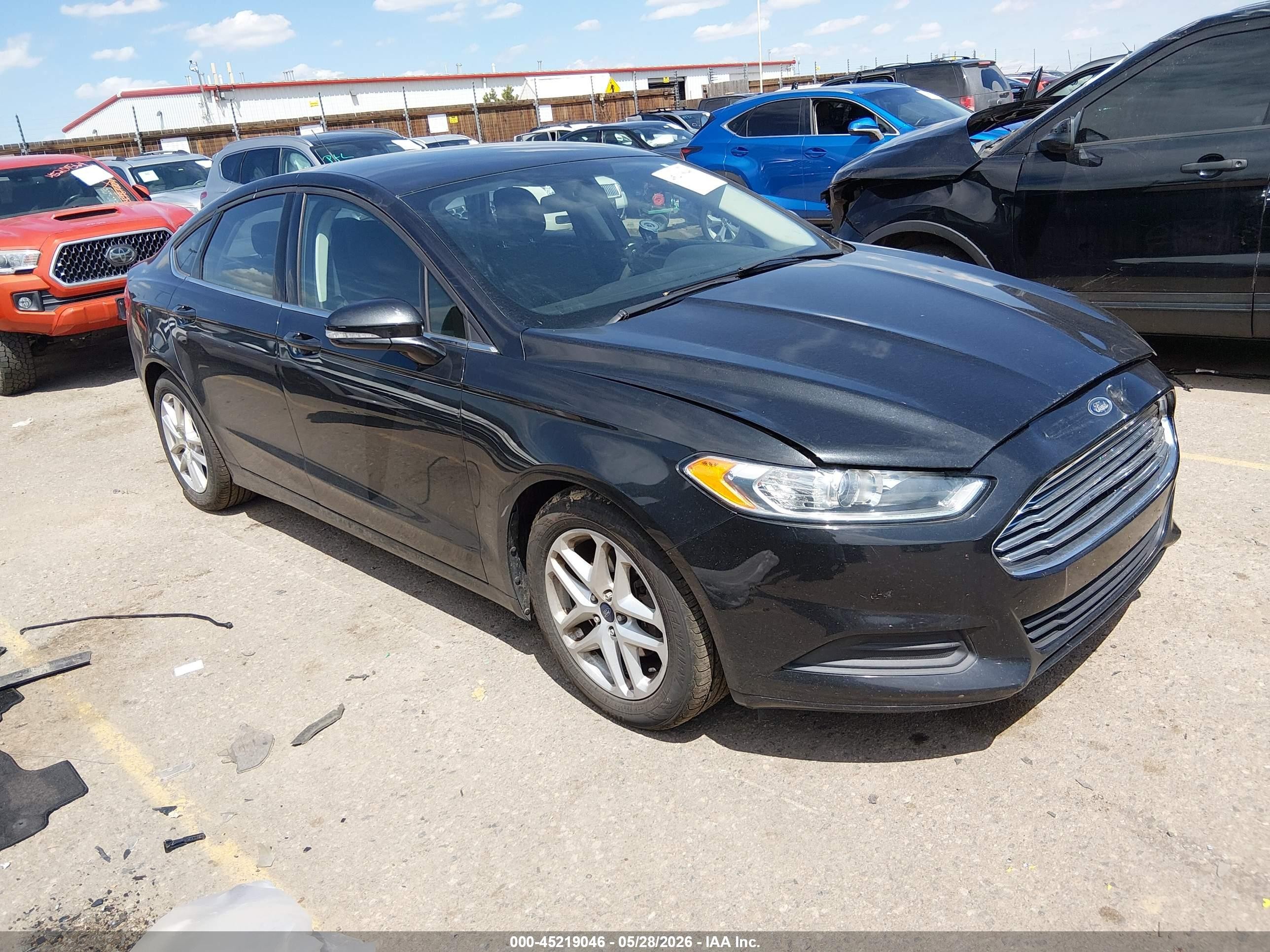 2014 Ford Fusion Se Black vin: 3FA6P0H7XER375723