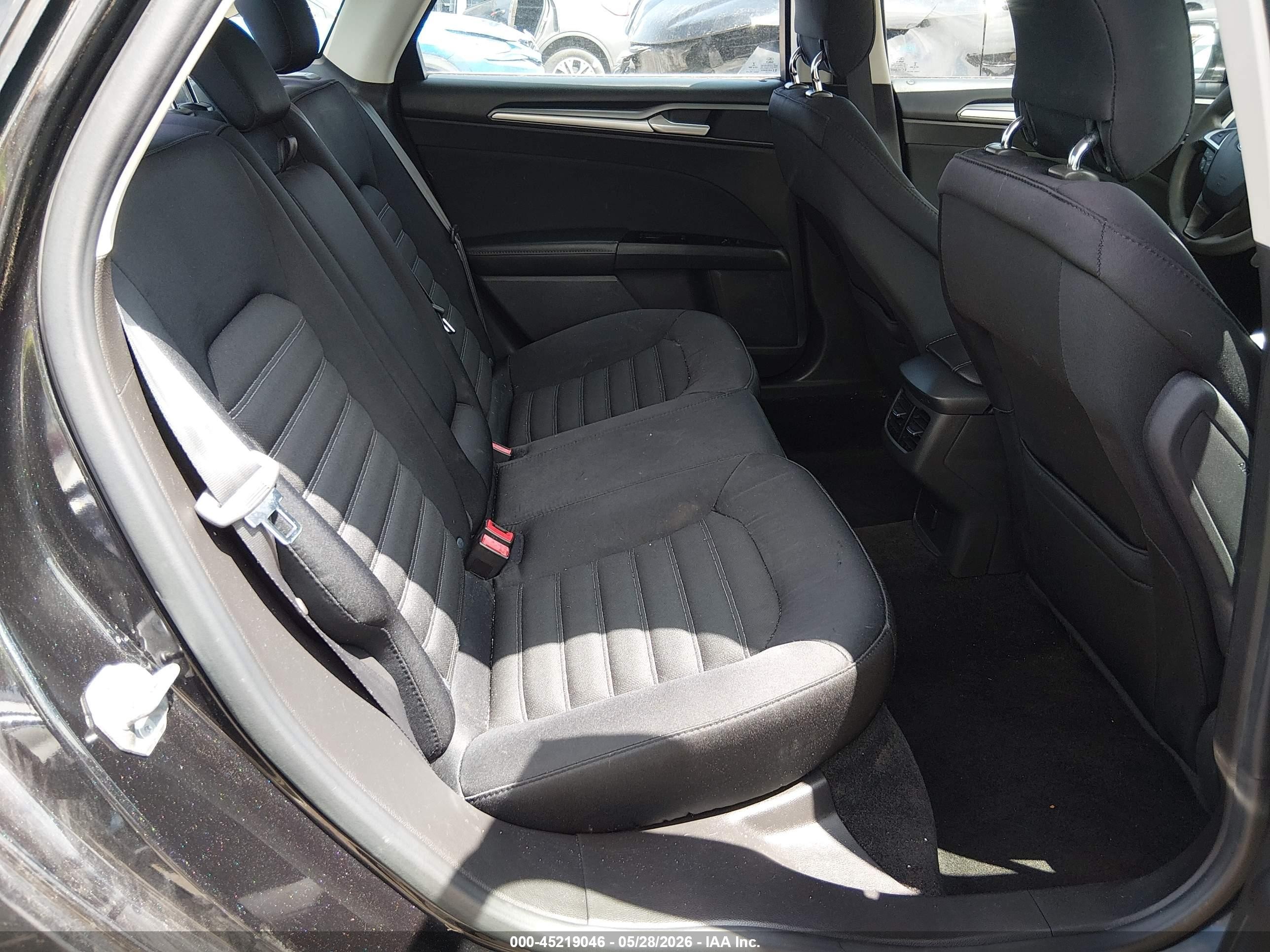2014 Ford Fusion Se Black vin: 3FA6P0H7XER375723