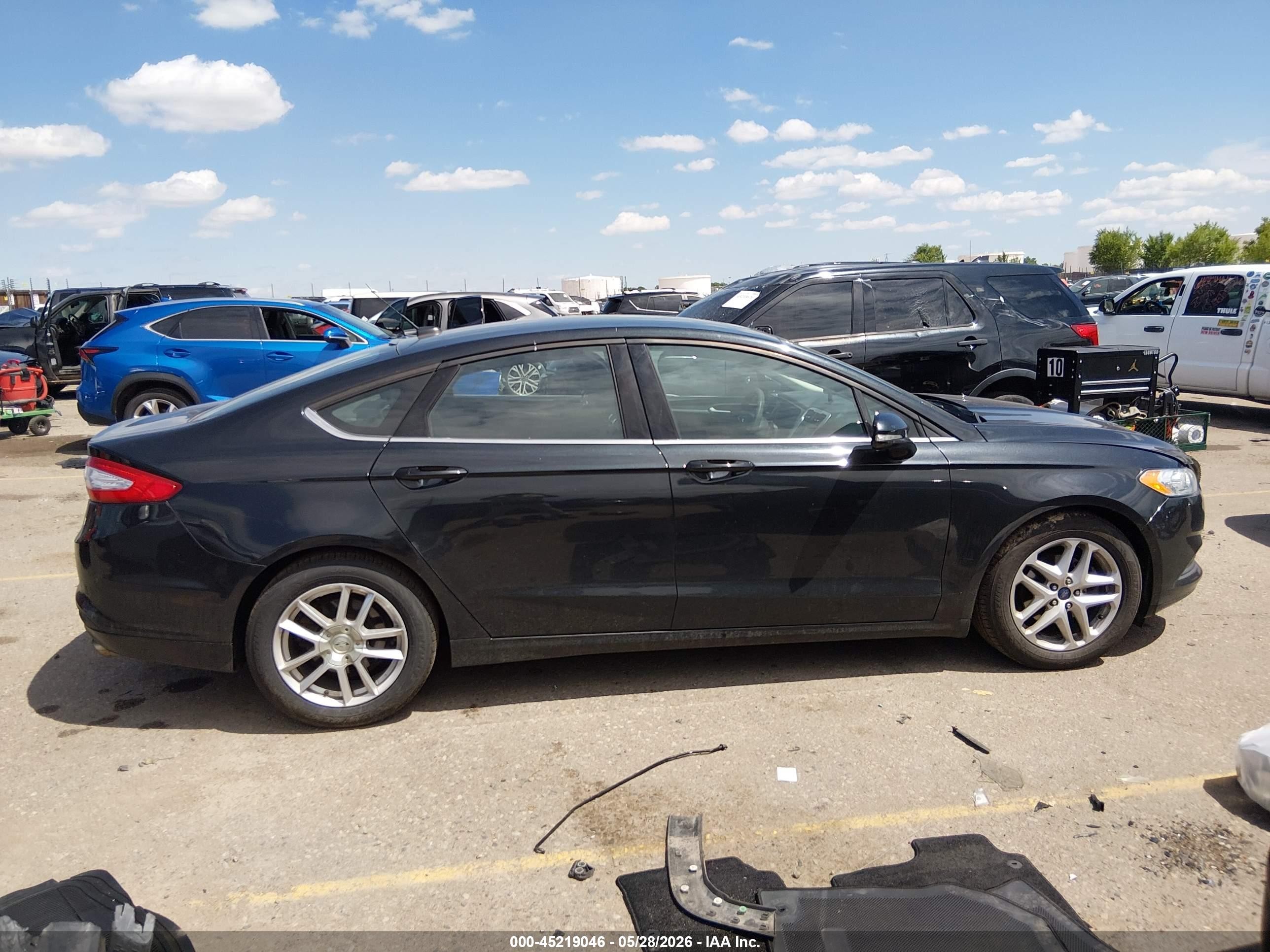 2014 Ford Fusion Se Black vin: 3FA6P0H7XER375723