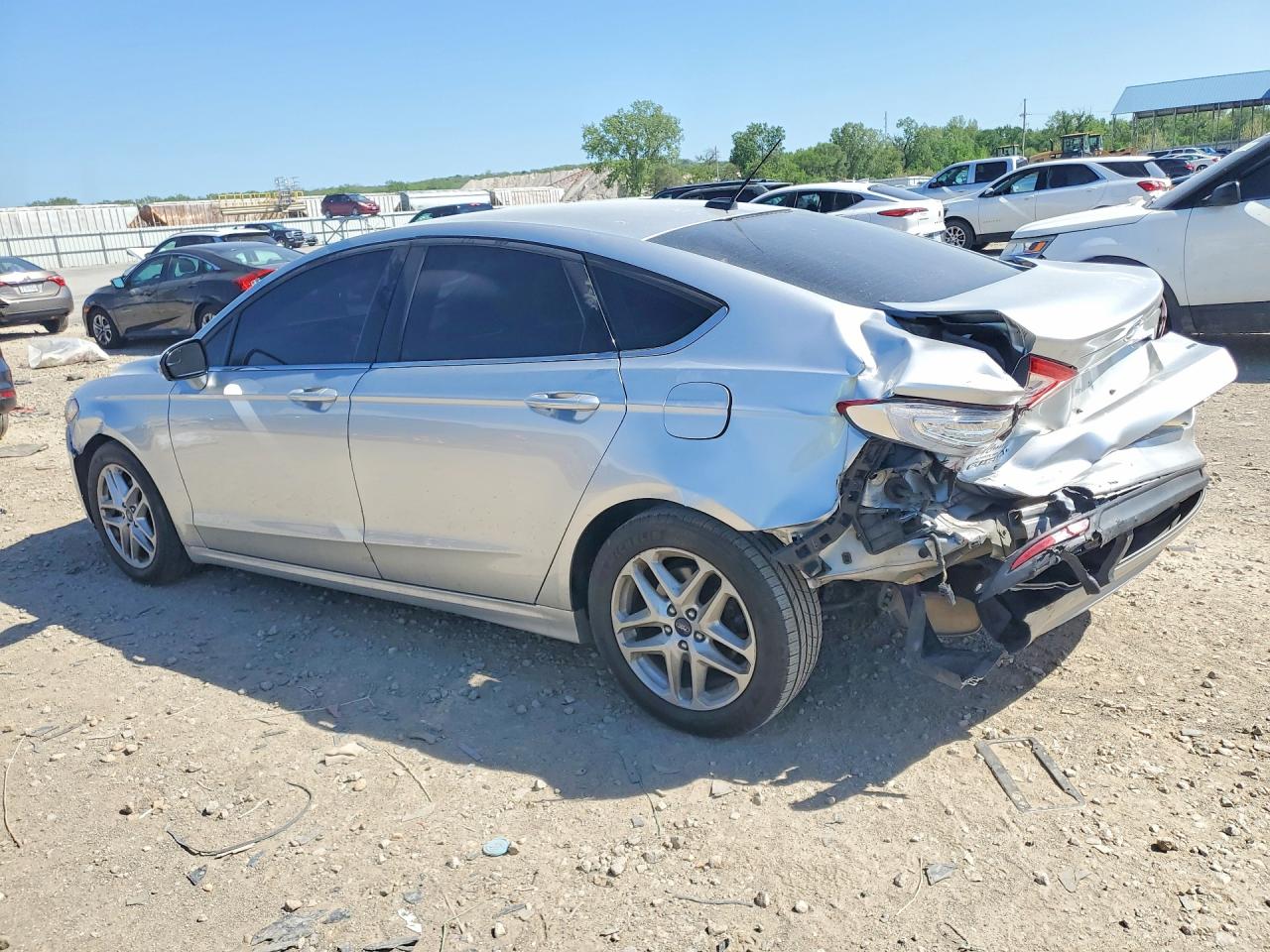 2014 Ford Fusion Se Silver vin: 3FA6P0H7XER391548
