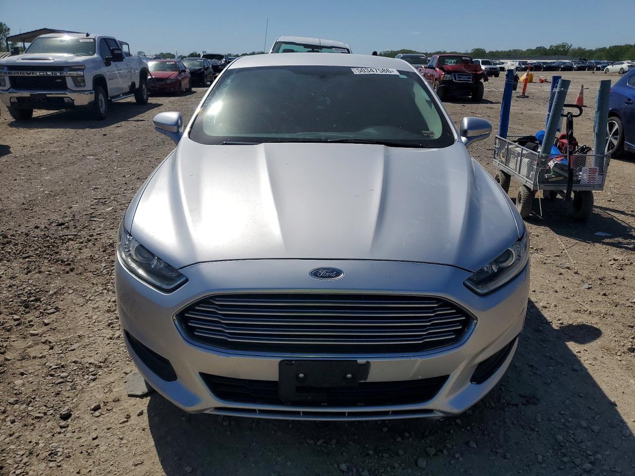 2014 Ford Fusion Se Silver vin: 3FA6P0H7XER391548