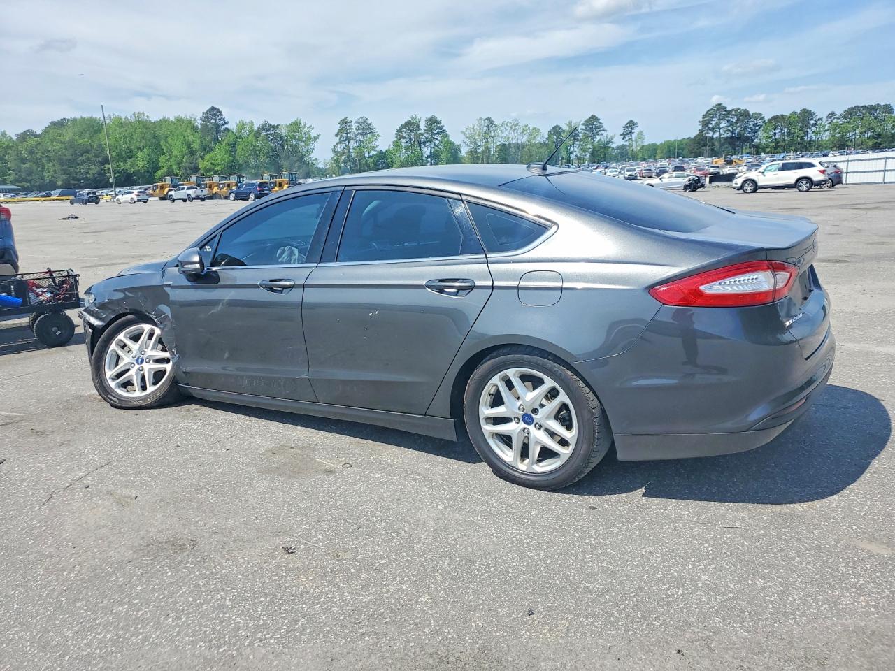 2015 Ford Fusion Se Gray vin: 3FA6P0H7XFR109202