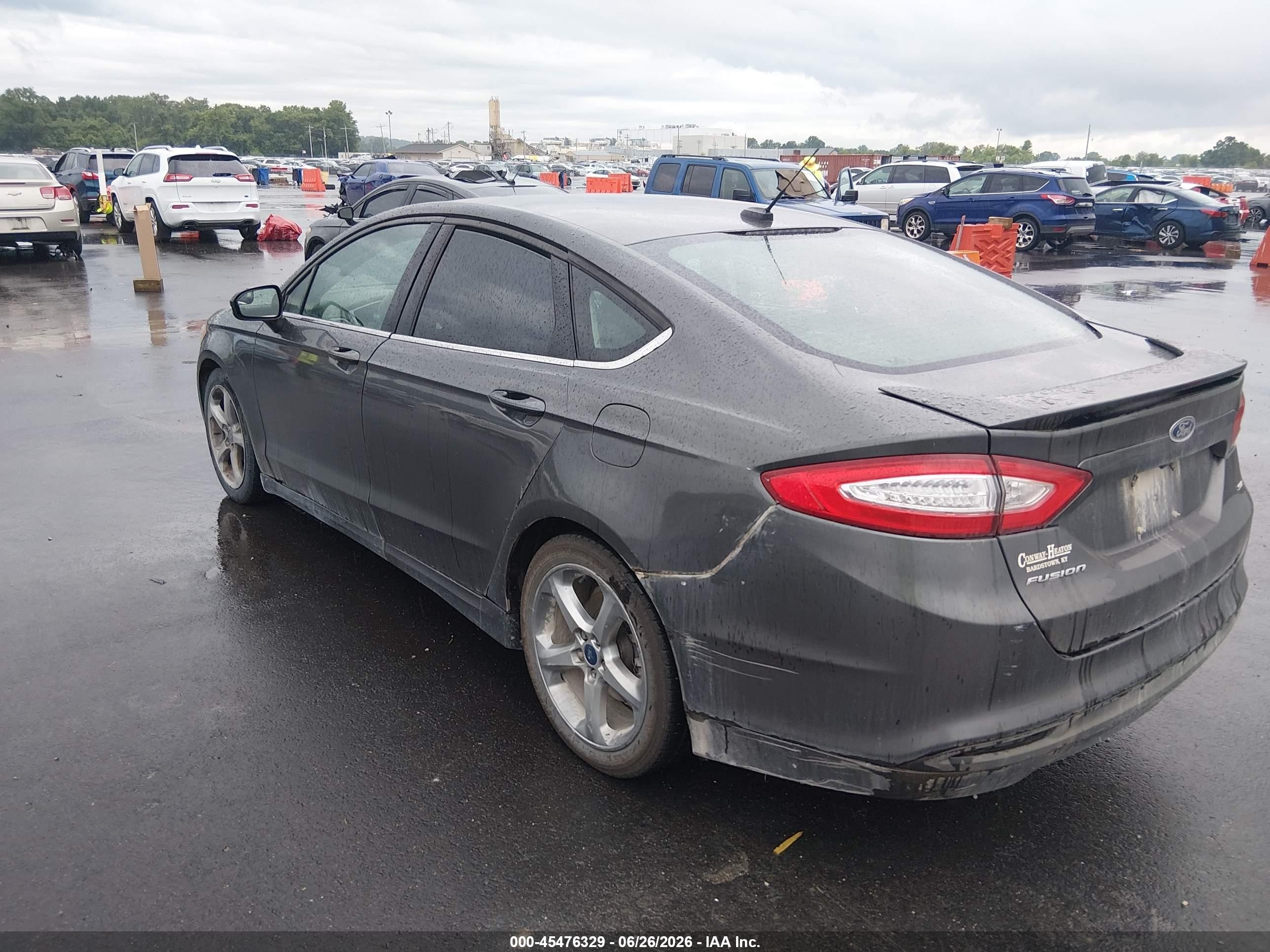 2015 Ford Fusion Se Gray vin: 3FA6P0H7XFR136268