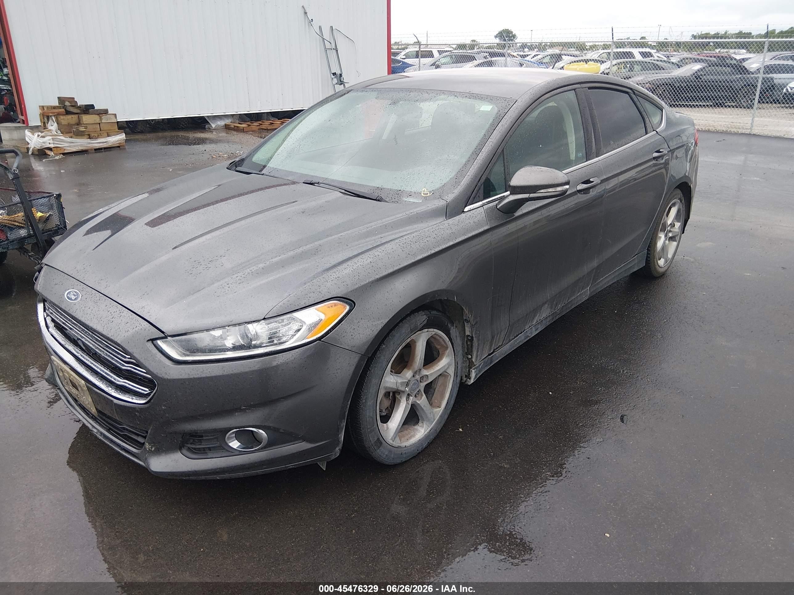 2015 Ford Fusion Se Gray vin: 3FA6P0H7XFR136268