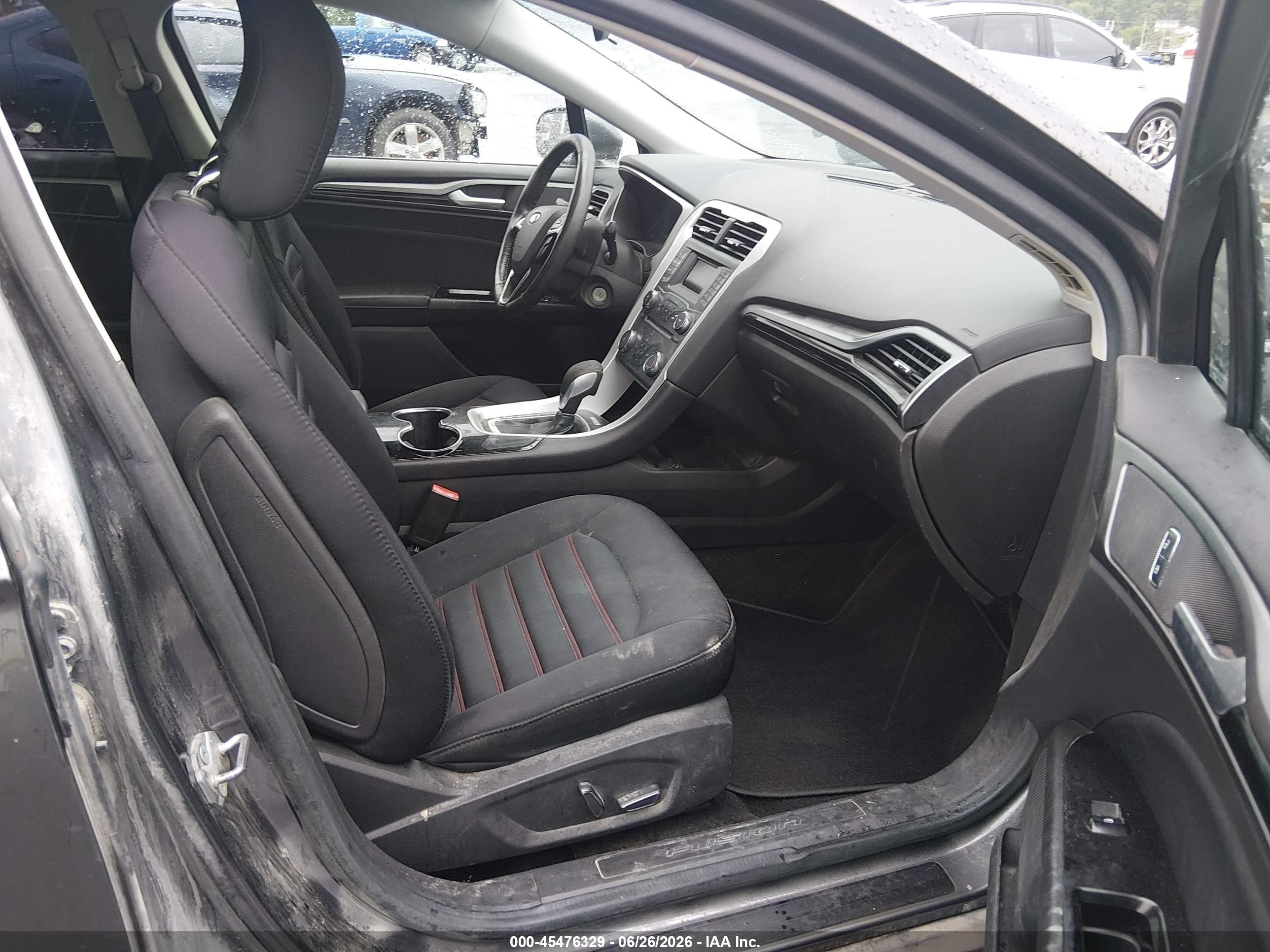 2015 Ford Fusion Se Gray vin: 3FA6P0H7XFR136268