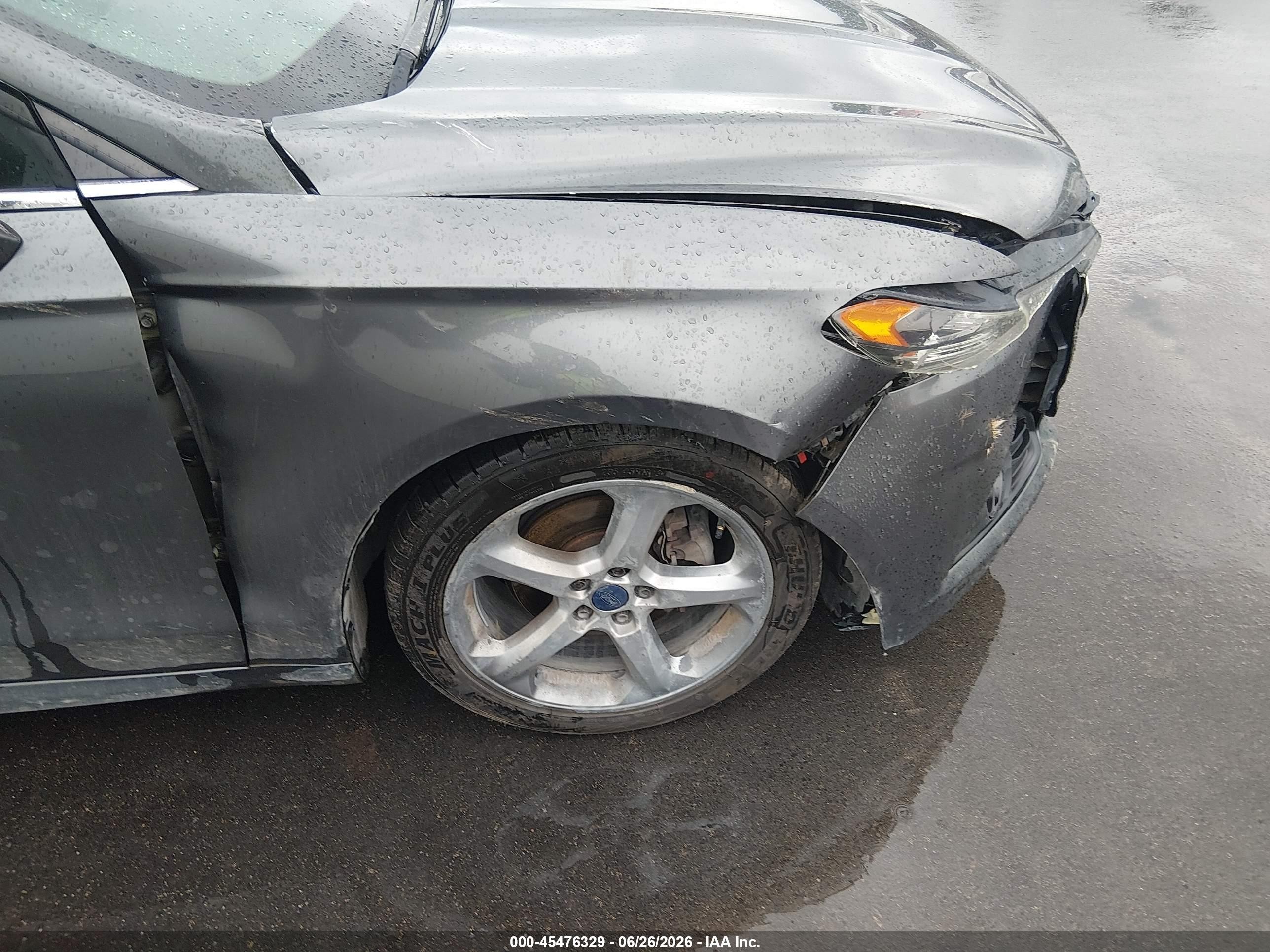 2015 Ford Fusion Se Gray vin: 3FA6P0H7XFR136268