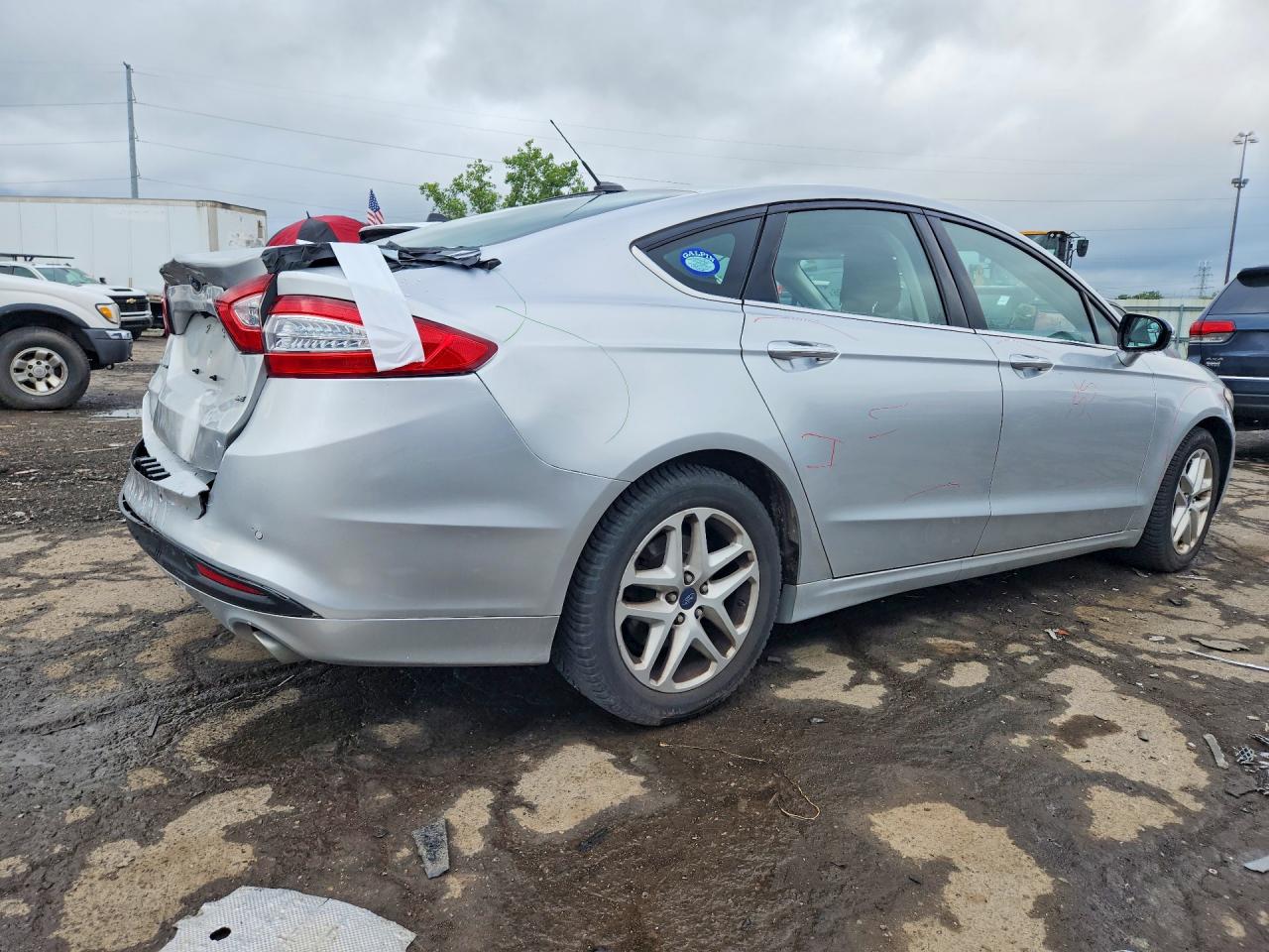 2015 Ford Fusion Se Silver vin: 3FA6P0H7XFR160912