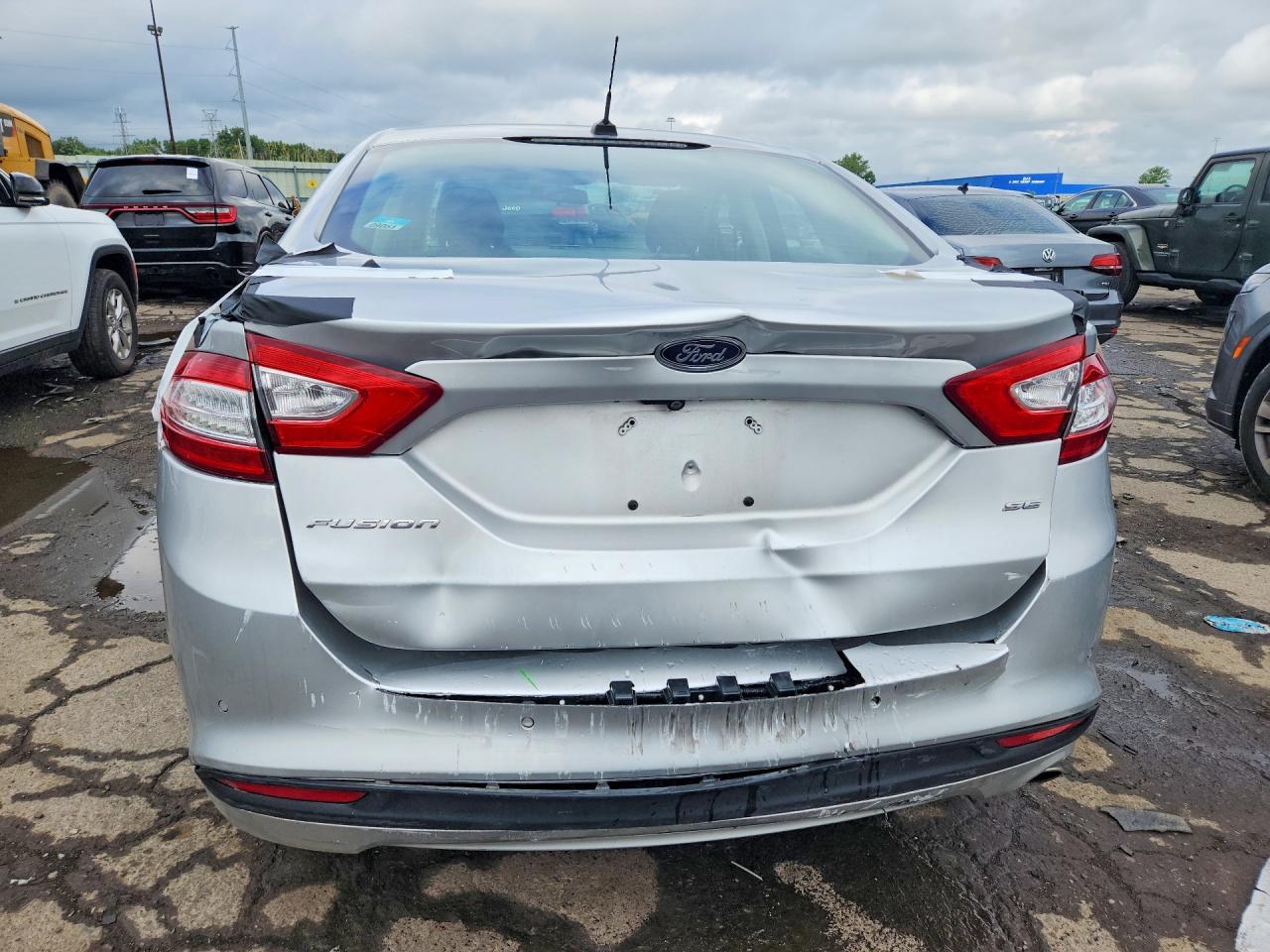 2015 Ford Fusion Se Silver vin: 3FA6P0H7XFR160912