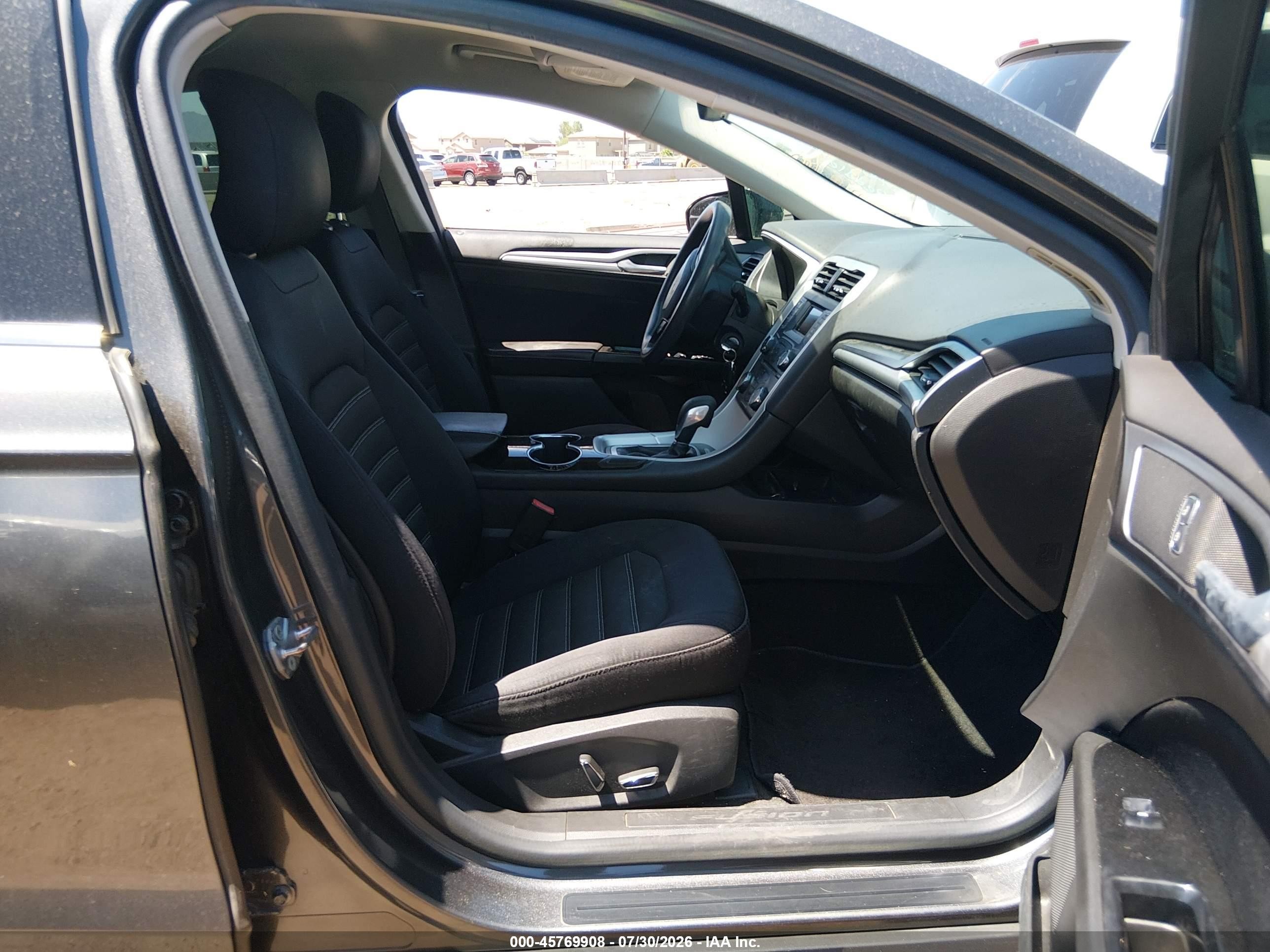 2015 Ford Fusion Se Gray vin: 3FA6P0H7XFR173174