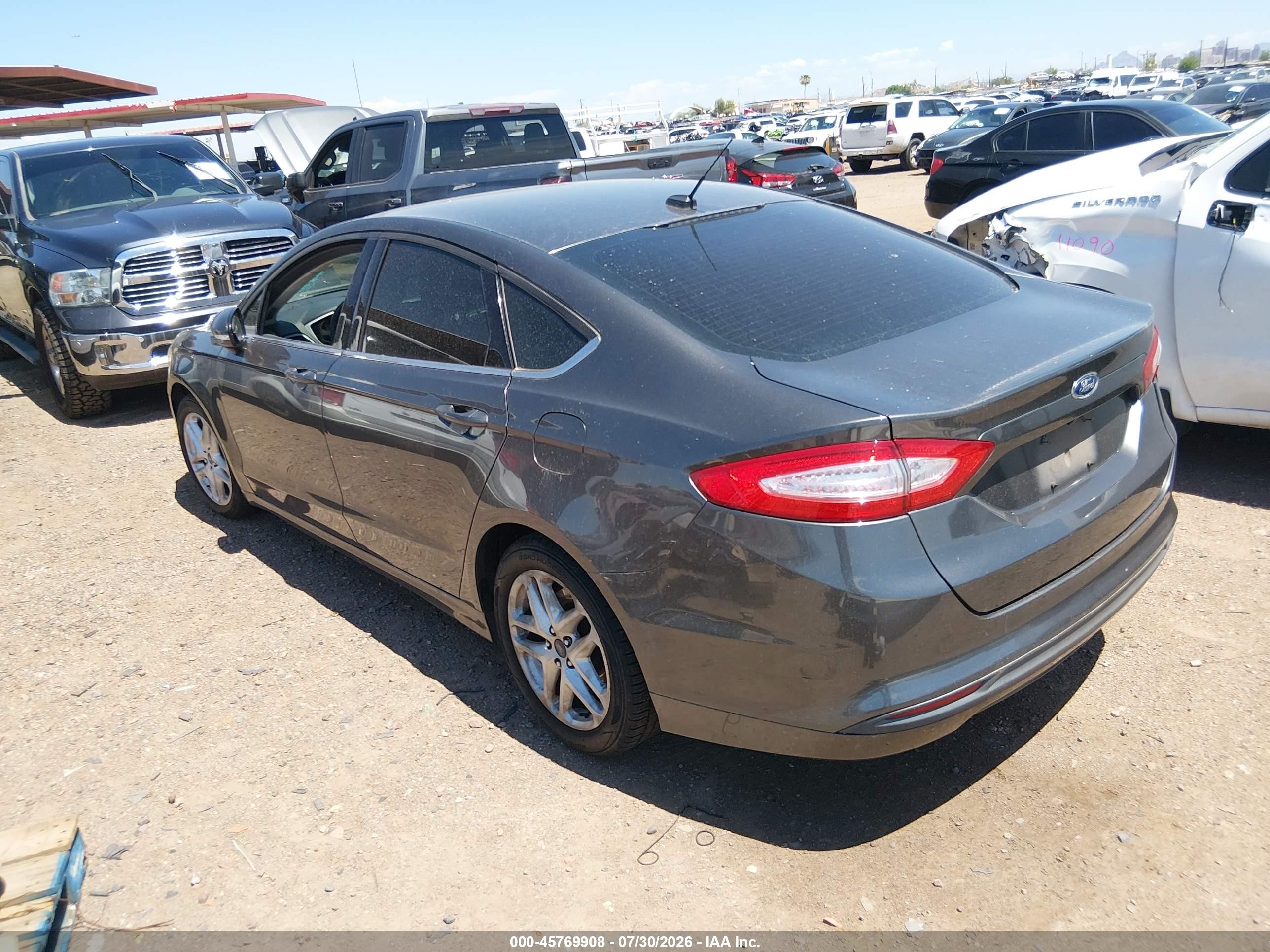 2015 Ford Fusion Se Gray vin: 3FA6P0H7XFR173174