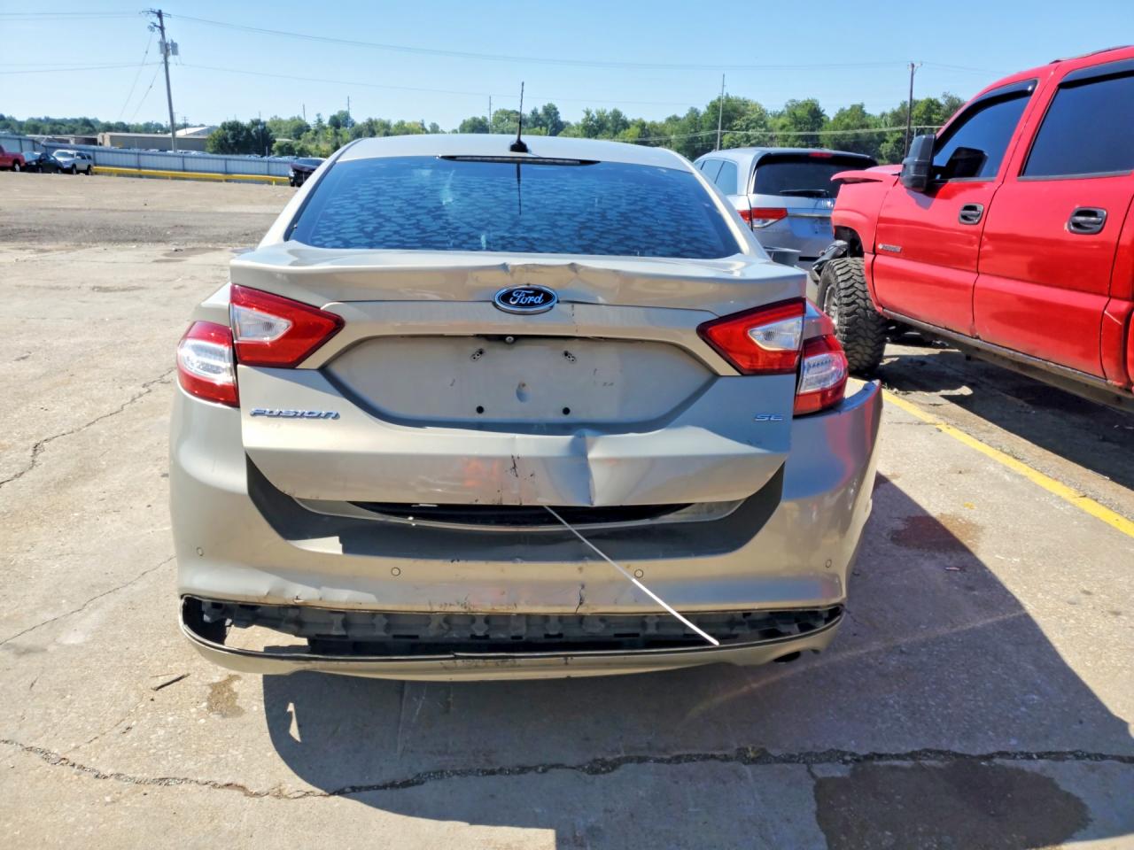 2015 Ford Fusion Se Beige vin: 3FA6P0H7XFR184997
