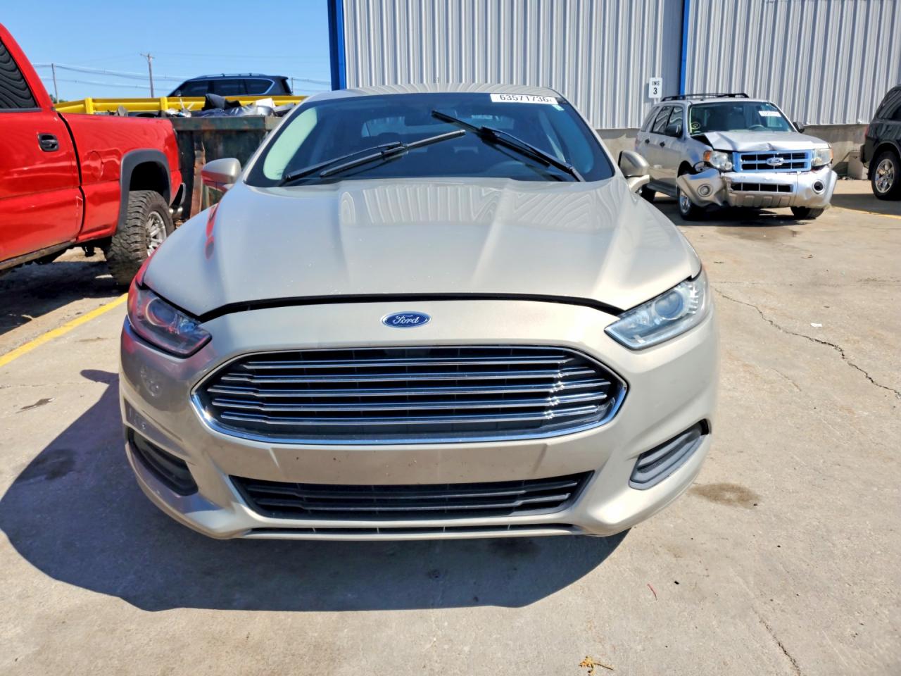 2015 Ford Fusion Se Beige vin: 3FA6P0H7XFR184997