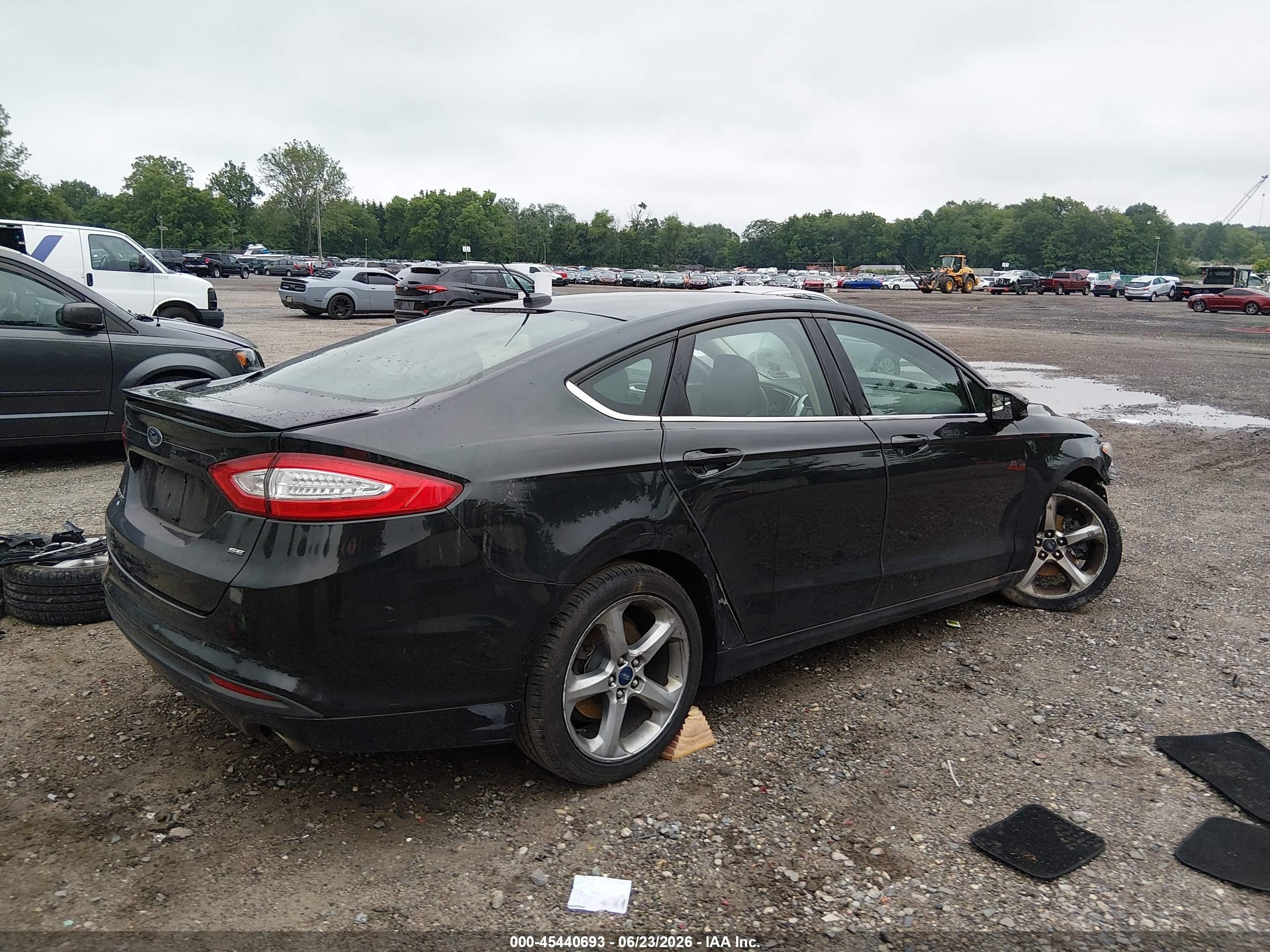 2015 Ford Fusion Se Black vin: 3FA6P0H7XFR188855