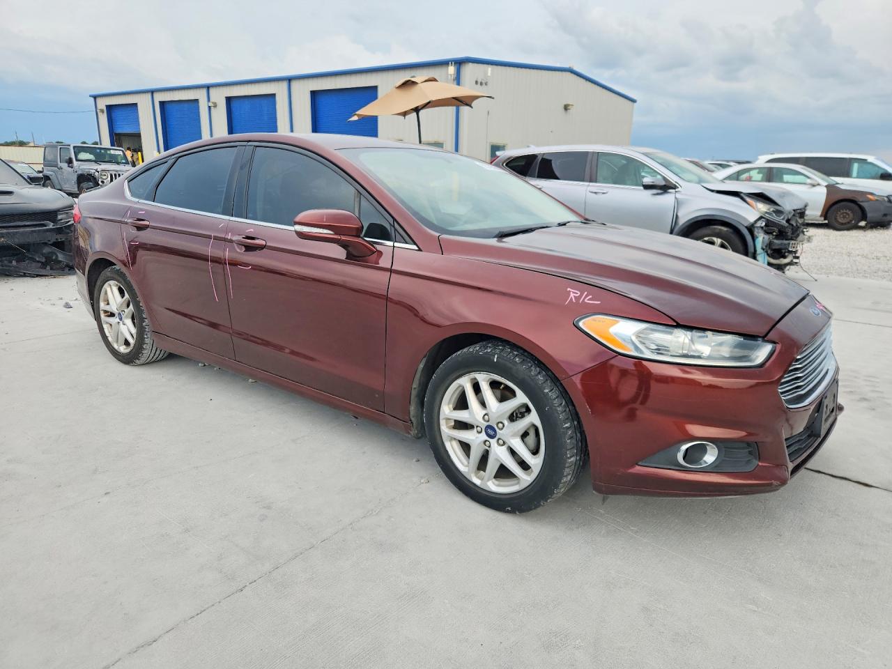 2015 Ford Fusion Se Burgundy vin: 3FA6P0H7XFR193277