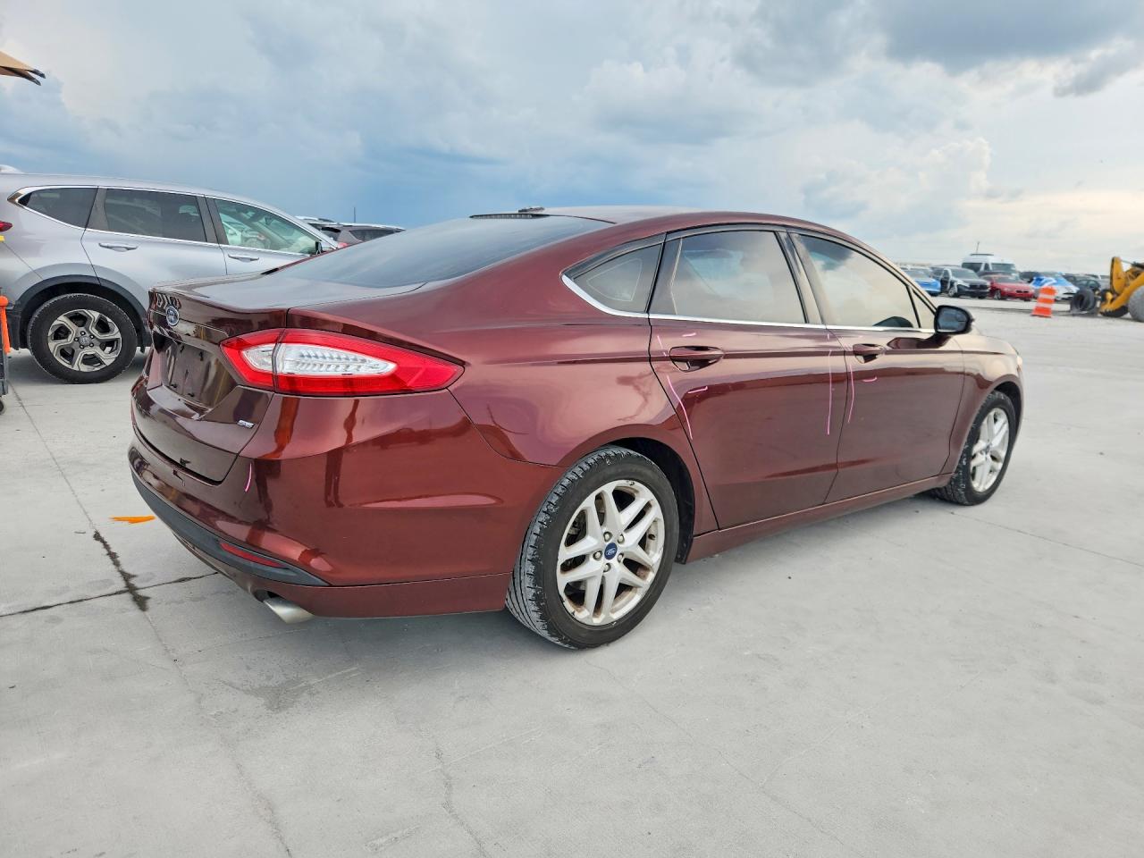 2015 Ford Fusion Se Burgundy vin: 3FA6P0H7XFR193277