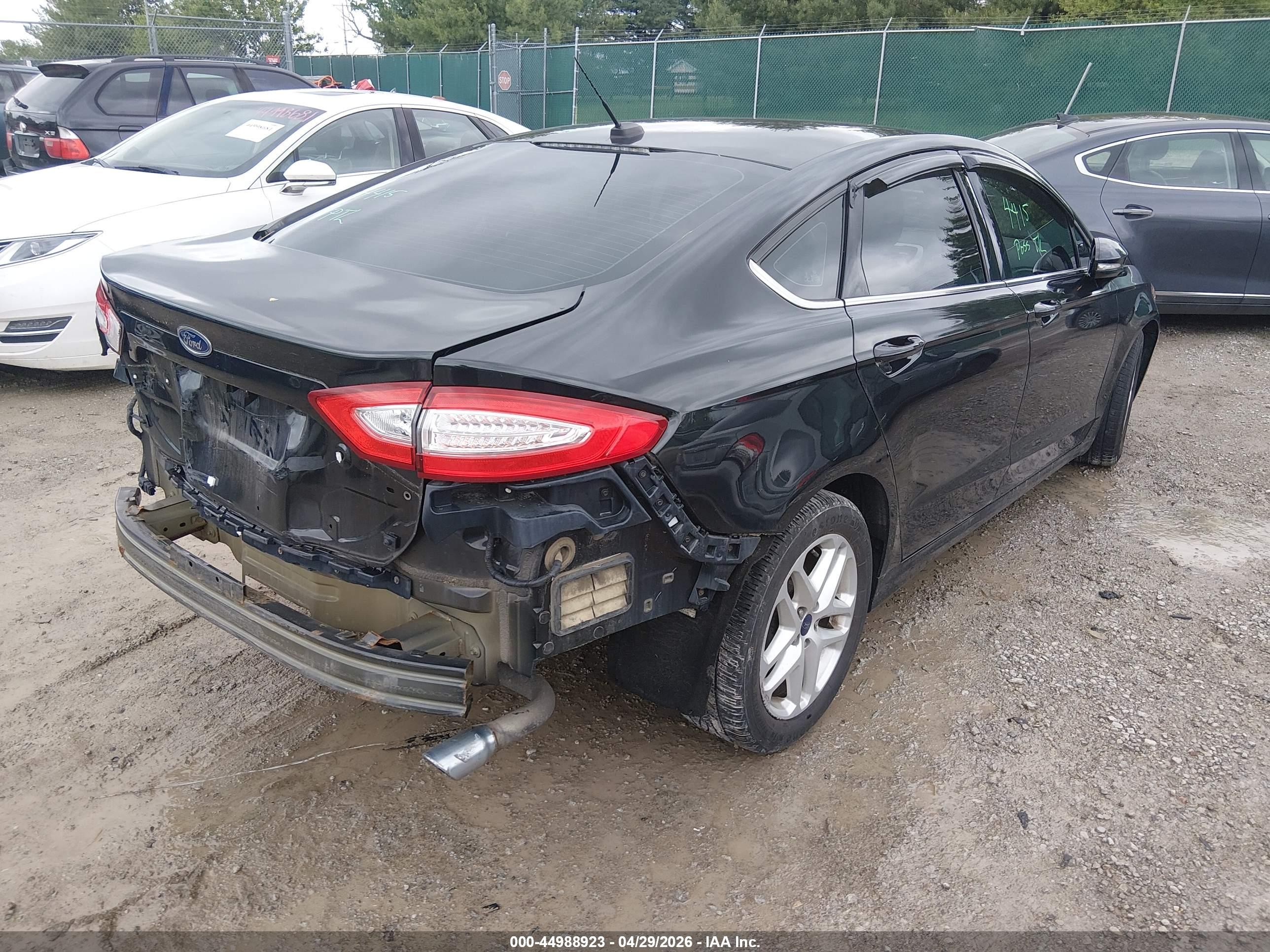 2015 Ford Fusion Se Black vin: 3FA6P0H7XFR202964