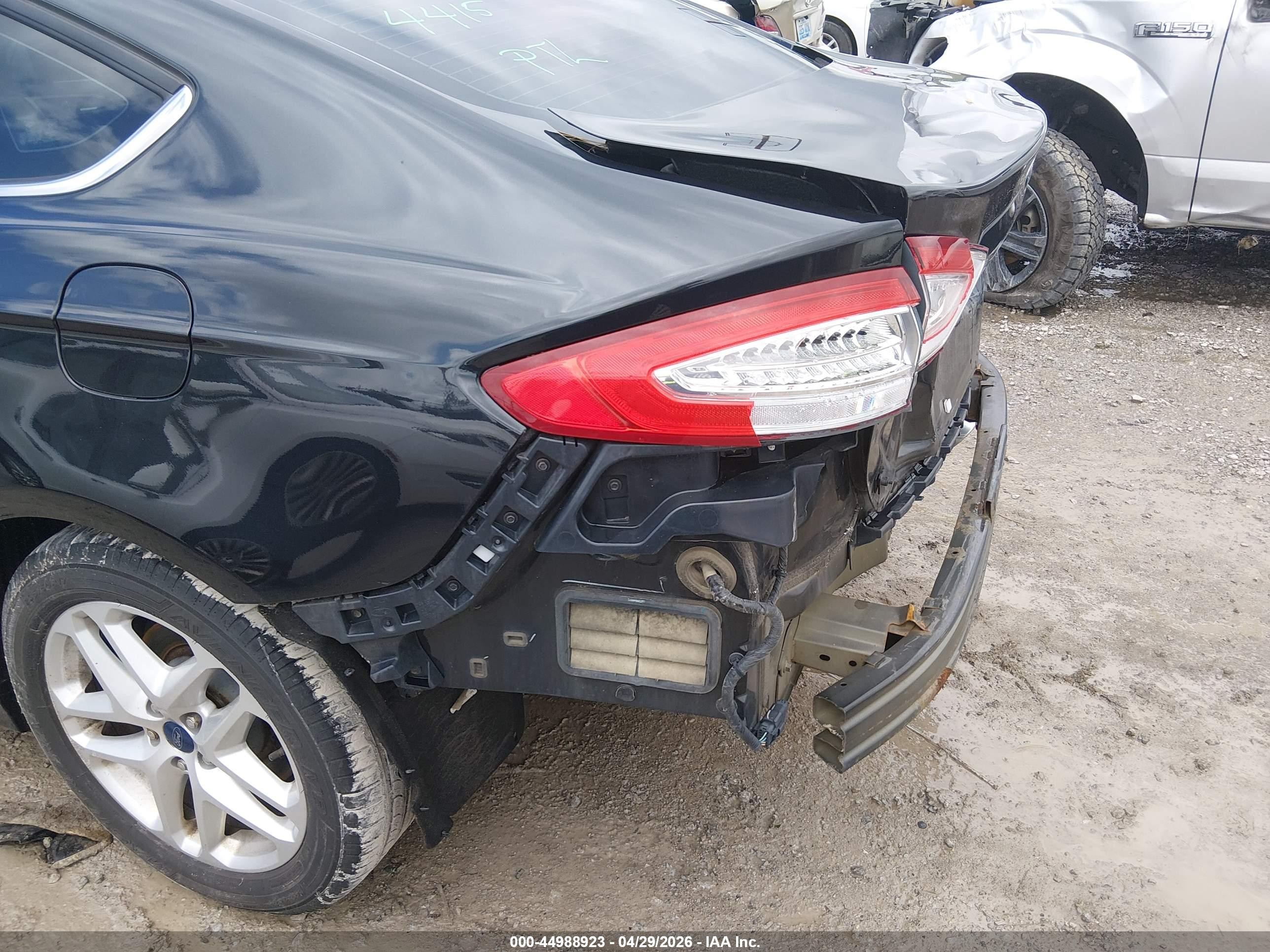 2015 Ford Fusion Se Black vin: 3FA6P0H7XFR202964