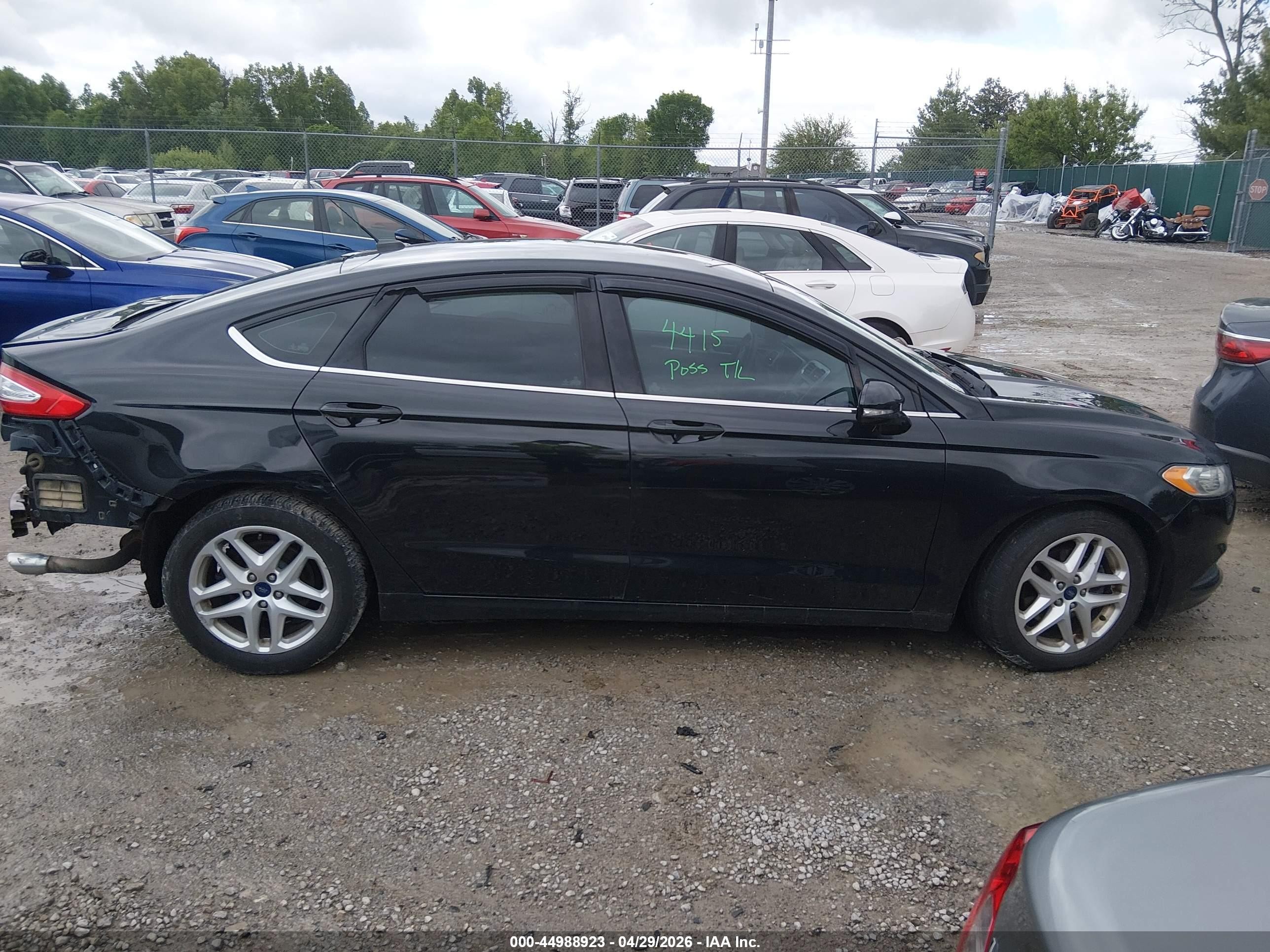 2015 Ford Fusion Se Black vin: 3FA6P0H7XFR202964