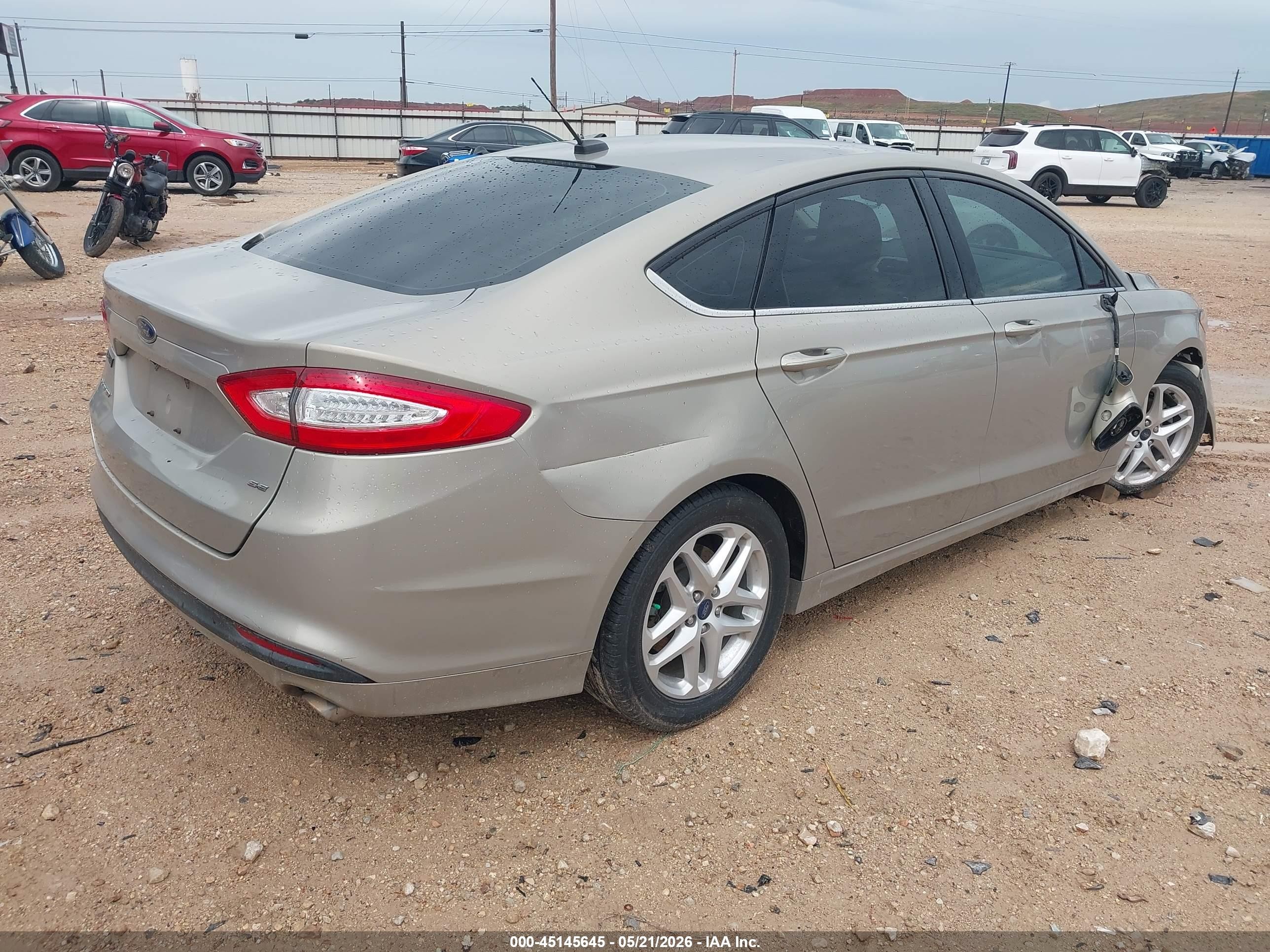 2015 Ford Fusion Se Brown vin: 3FA6P0H7XFR205699