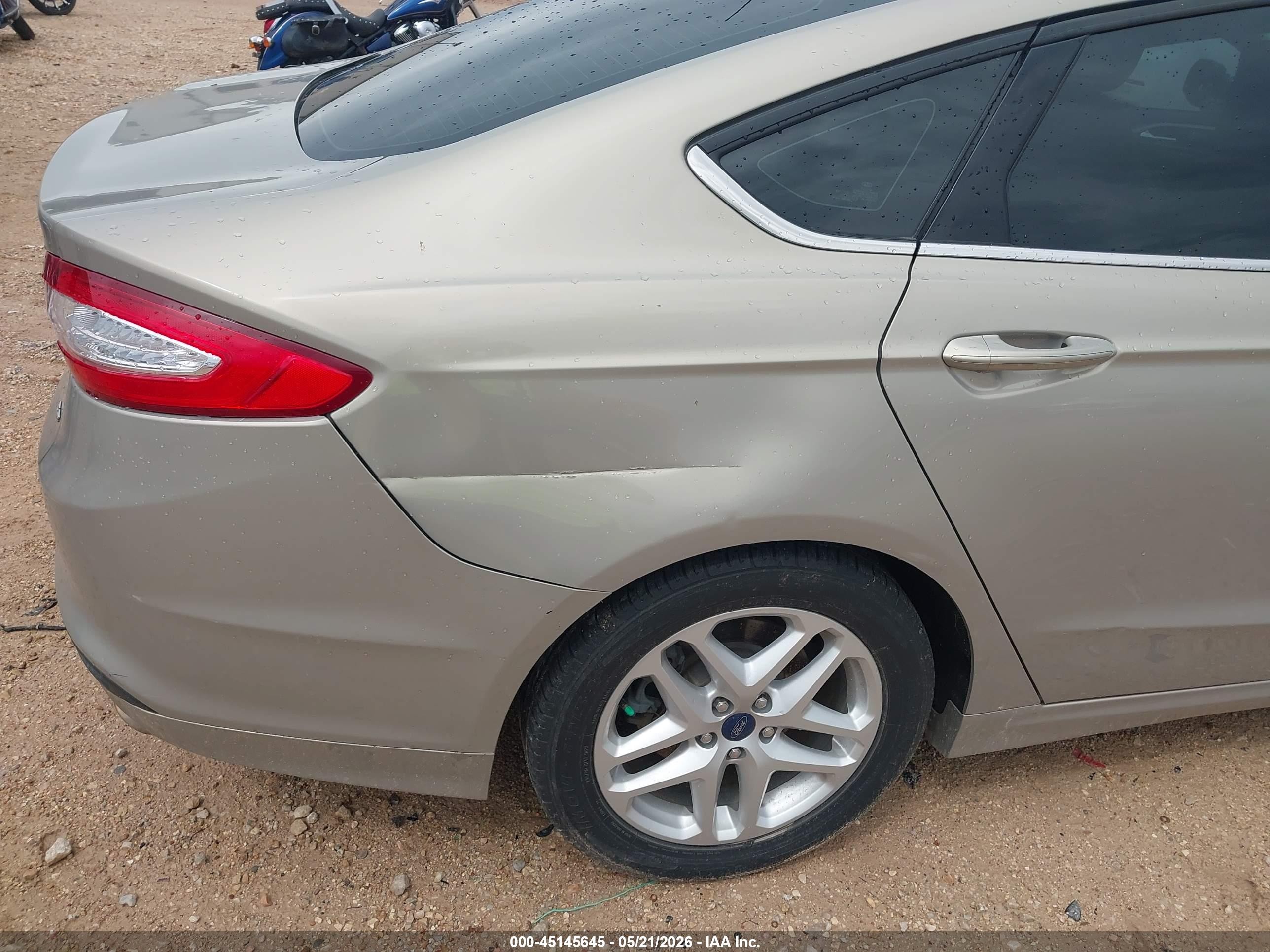 2015 Ford Fusion Se Brown vin: 3FA6P0H7XFR205699