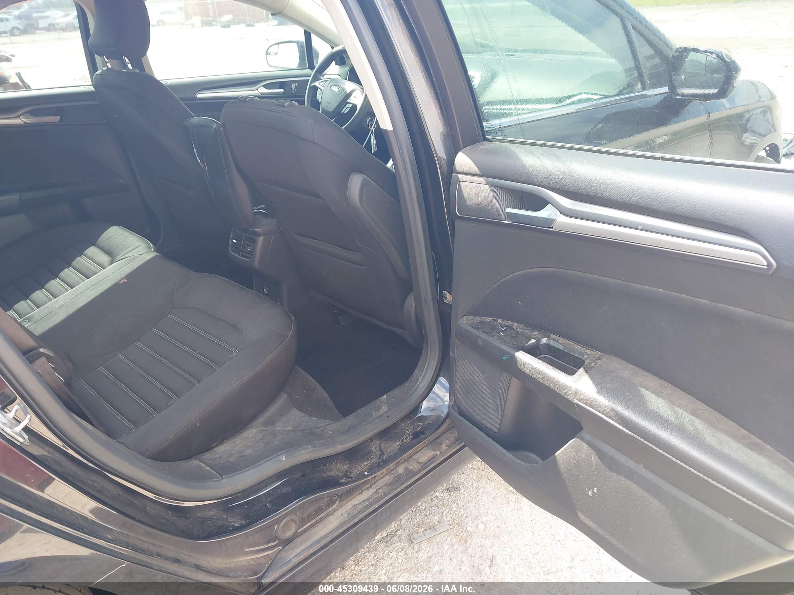 2015 Ford Fusion Se Black vin: 3FA6P0H7XFR229288