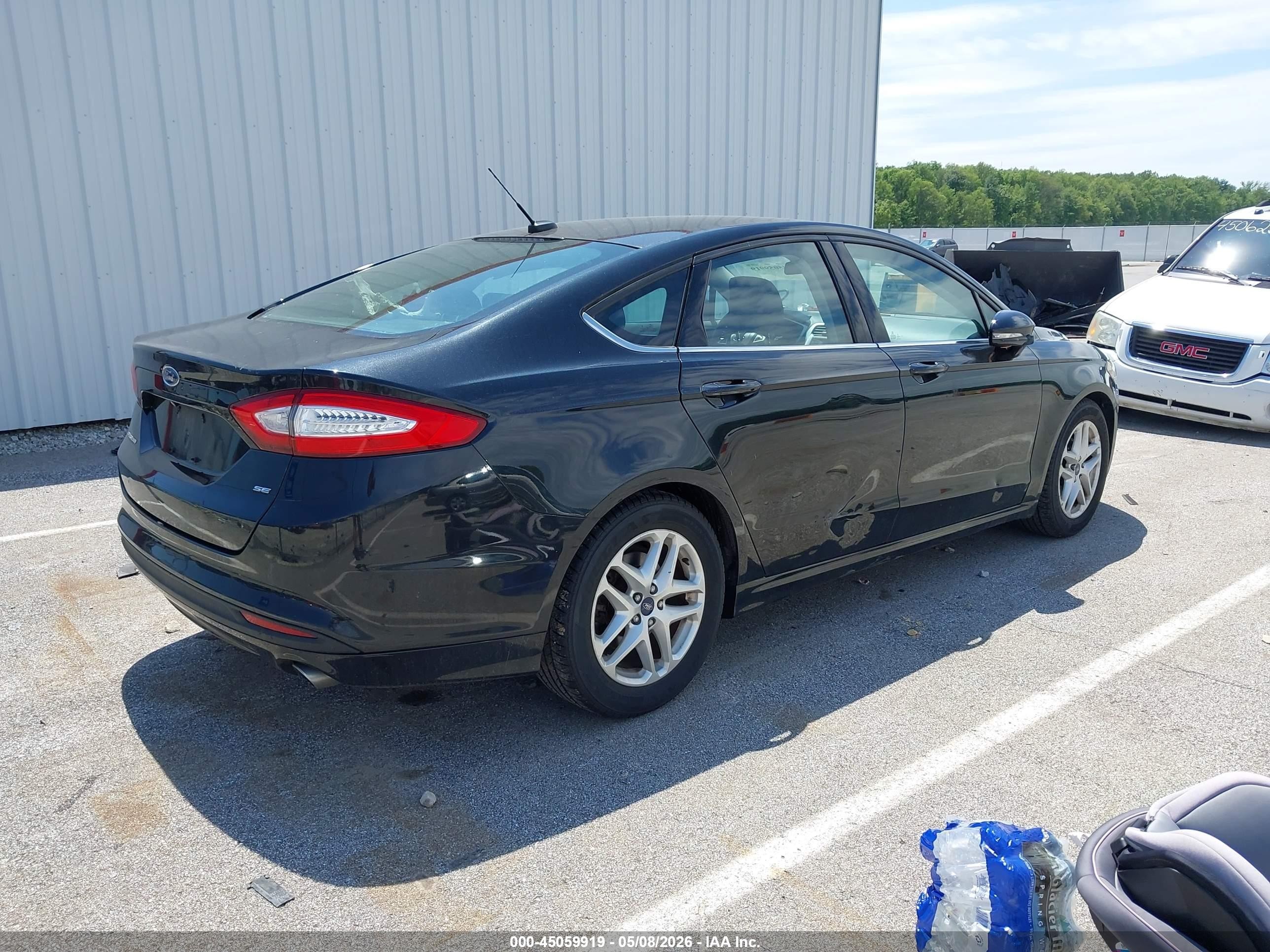 2015 Ford Fusion Se Black vin: 3FA6P0H7XFR243398