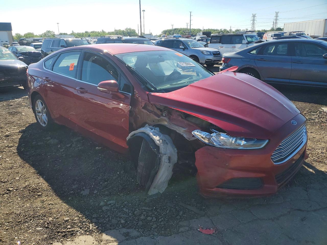 2015 Ford Fusion Se Red vin: 3FA6P0H7XFR243885