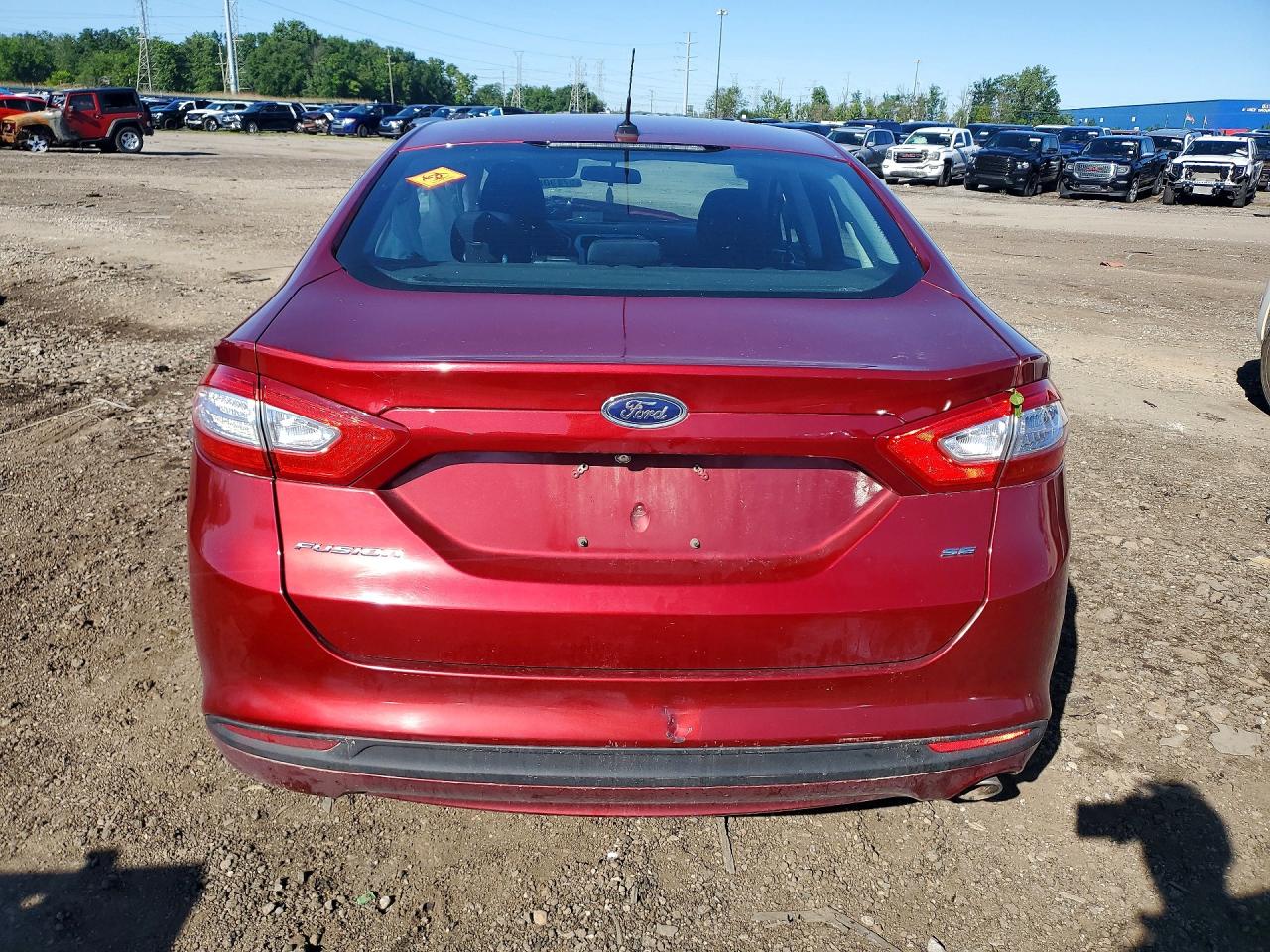 2015 Ford Fusion Se Red vin: 3FA6P0H7XFR243885