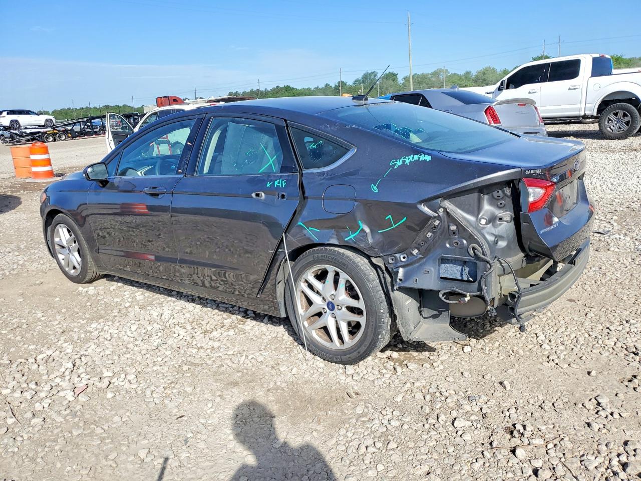 2016 Ford Fusion Se Gray vin: 3FA6P0H7XGR279139