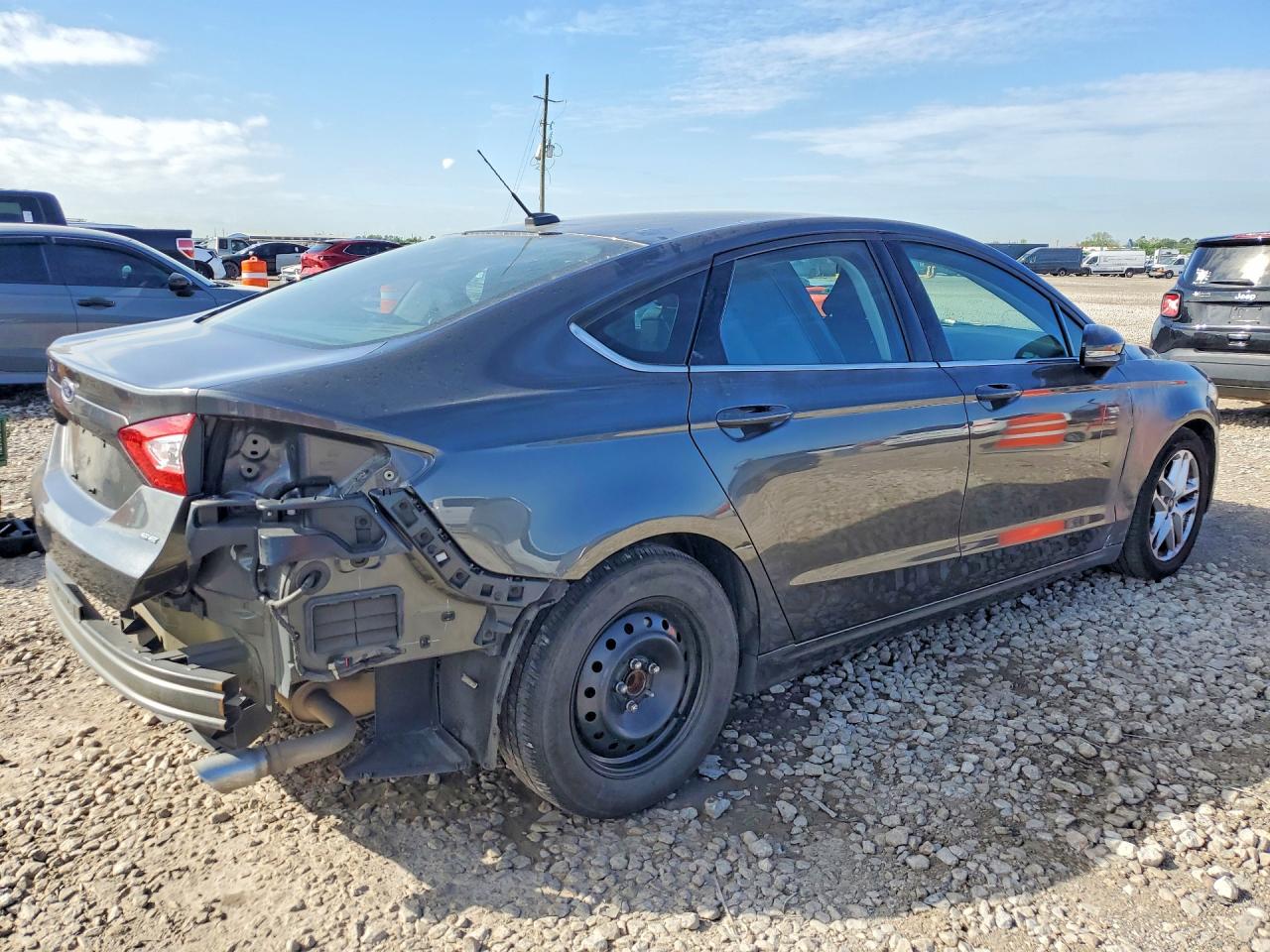 2016 Ford Fusion Se Gray vin: 3FA6P0H7XGR279139