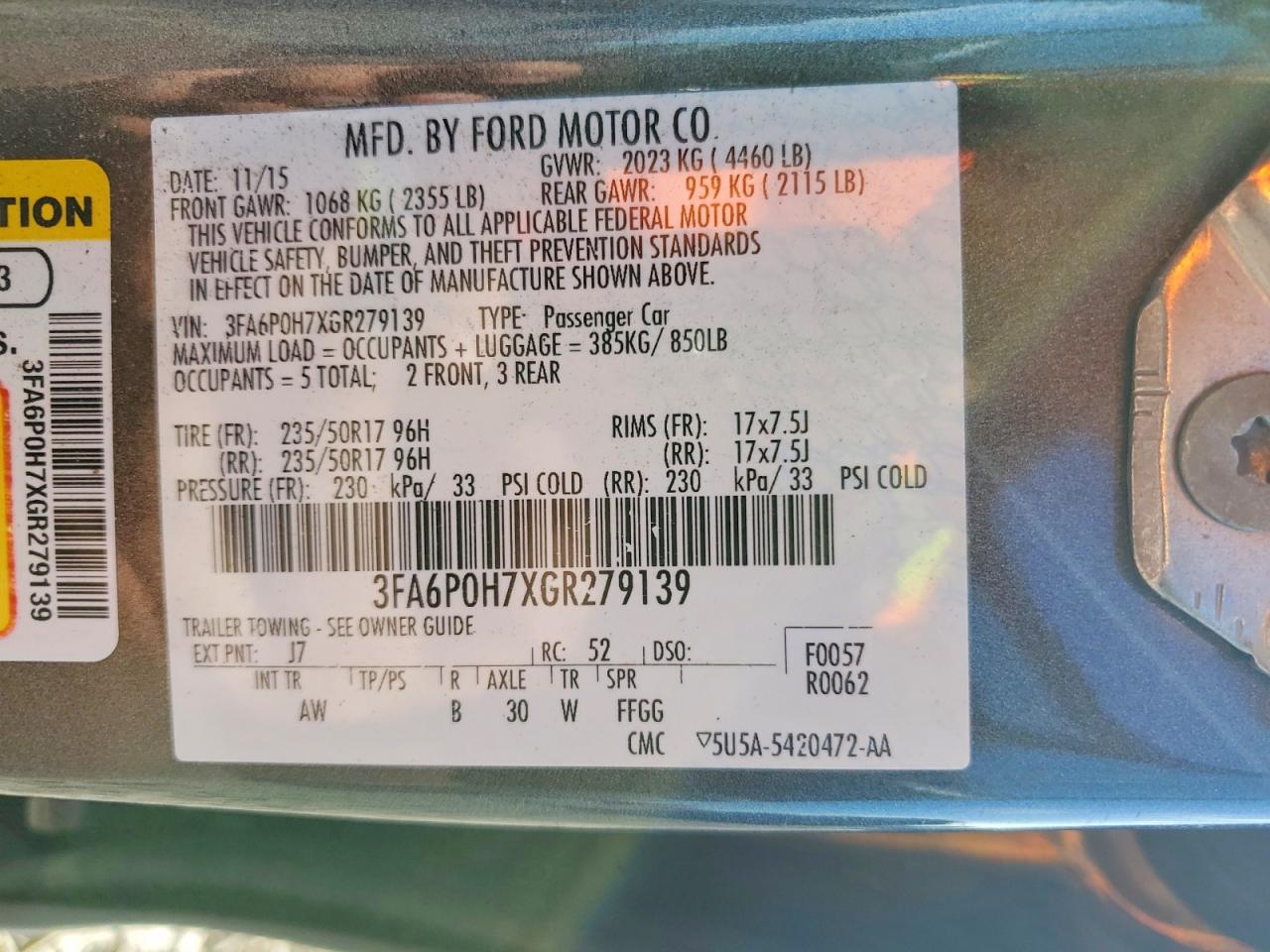 2016 Ford Fusion Se Gray vin: 3FA6P0H7XGR279139