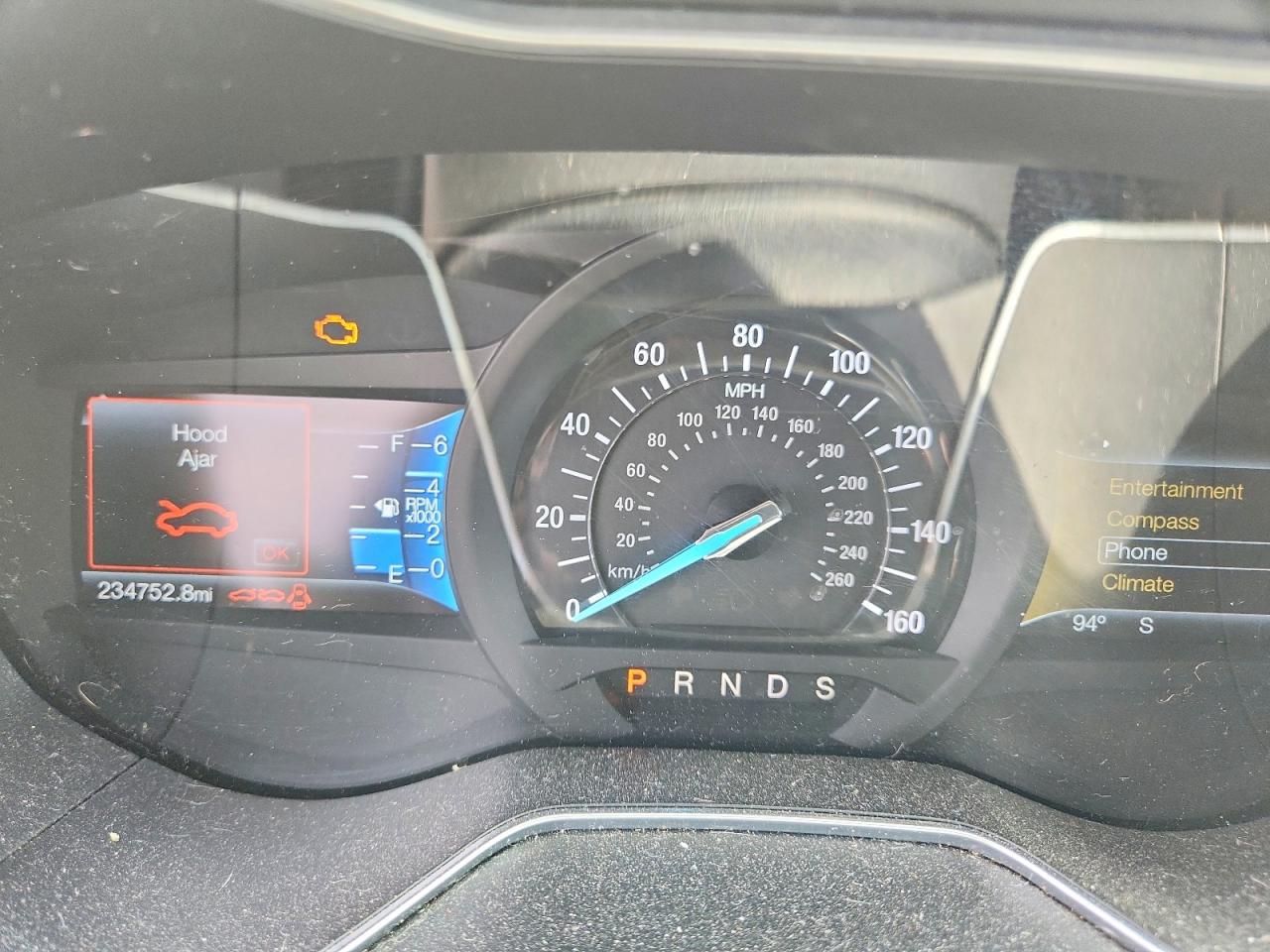 2016 Ford Fusion Se Черный vin: 3FA6P0H7XGR296491