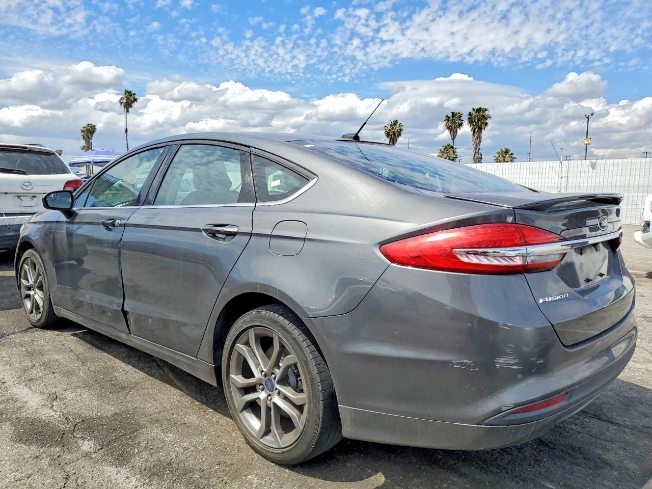 2017 Ford Fusion Se Gray vin: 3FA6P0H7XHR299540