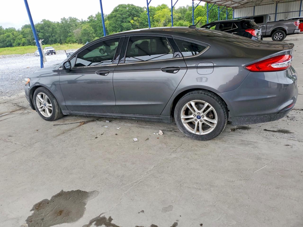 2018 Ford Fusion Se Серый vin: 3FA6P0H7XJR104199