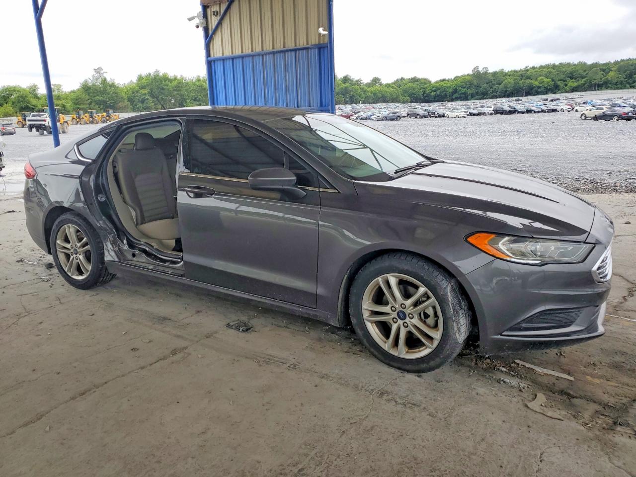 2018 Ford Fusion Se Серый vin: 3FA6P0H7XJR104199