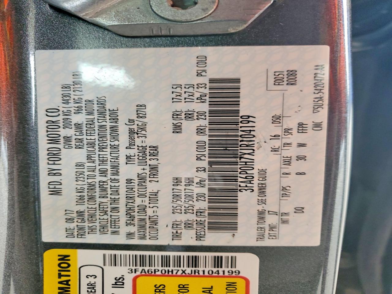 2018 Ford Fusion Se Серый vin: 3FA6P0H7XJR104199