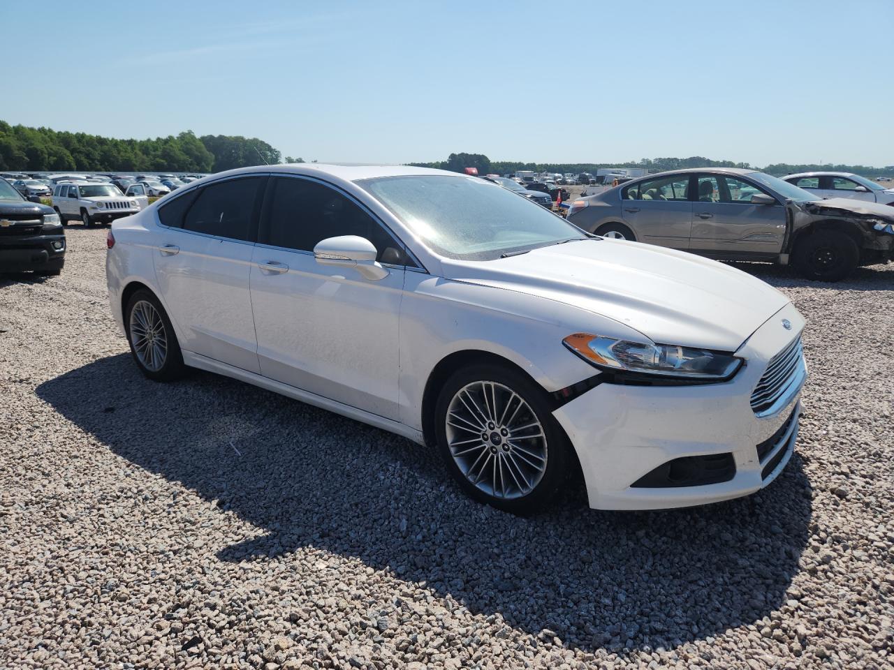 2013 Ford Fusion Se White vin: 3FA6P0H90DR187972