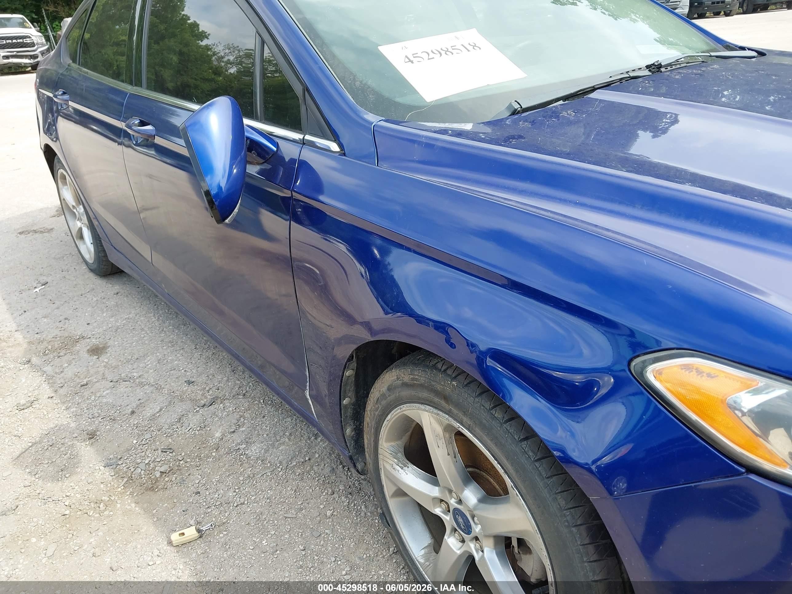2013 Ford Fusion Se Blue vin: 3FA6P0H90DR240301