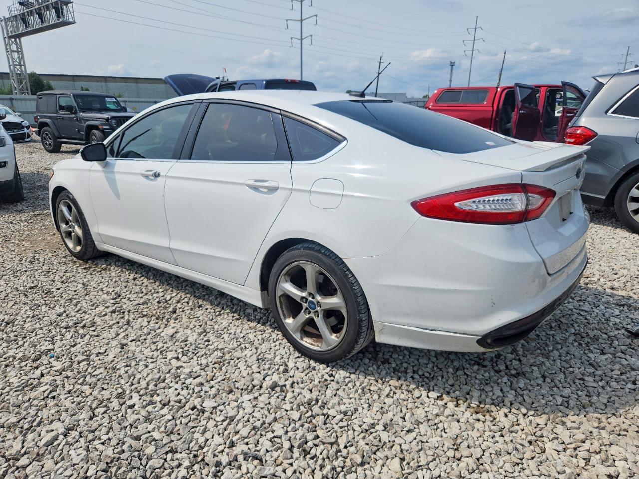 2013 Ford Fusion Se White vin: 3FA6P0H90DR241190