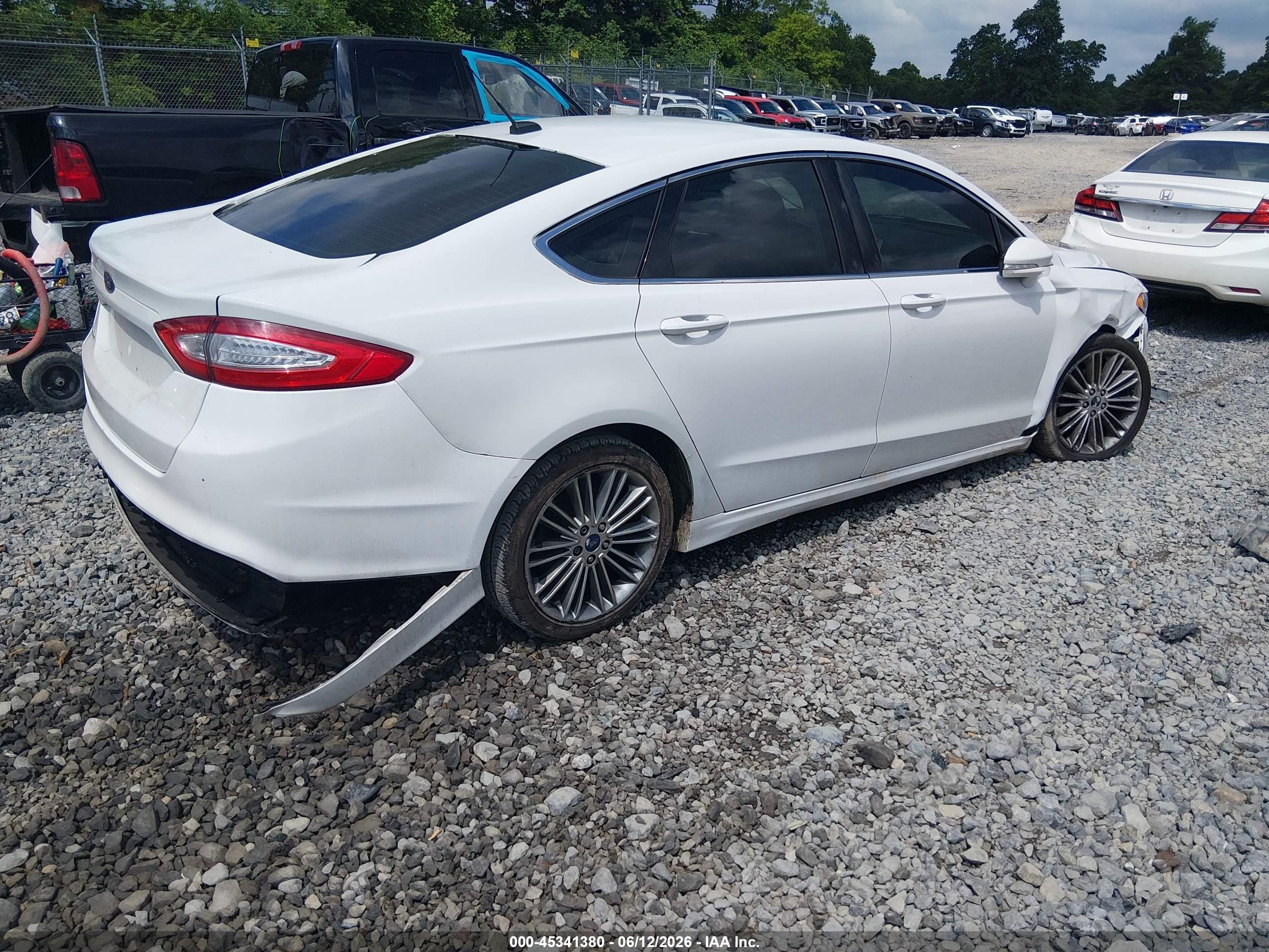 2014 Ford Fusion Se Белый vin: 3FA6P0H90ER187133