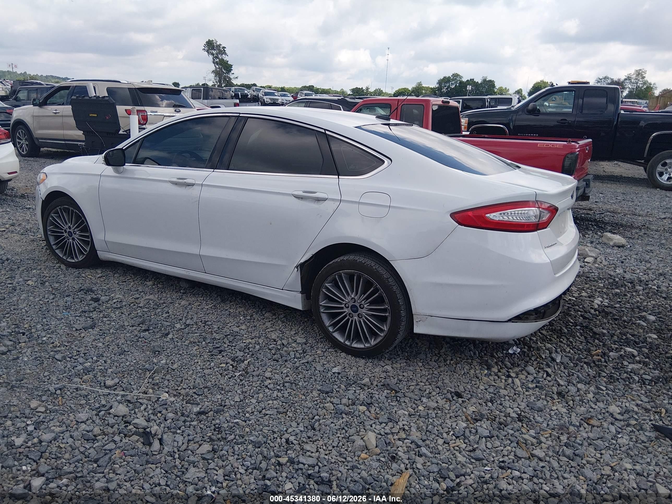 2014 Ford Fusion Se Белый vin: 3FA6P0H90ER187133