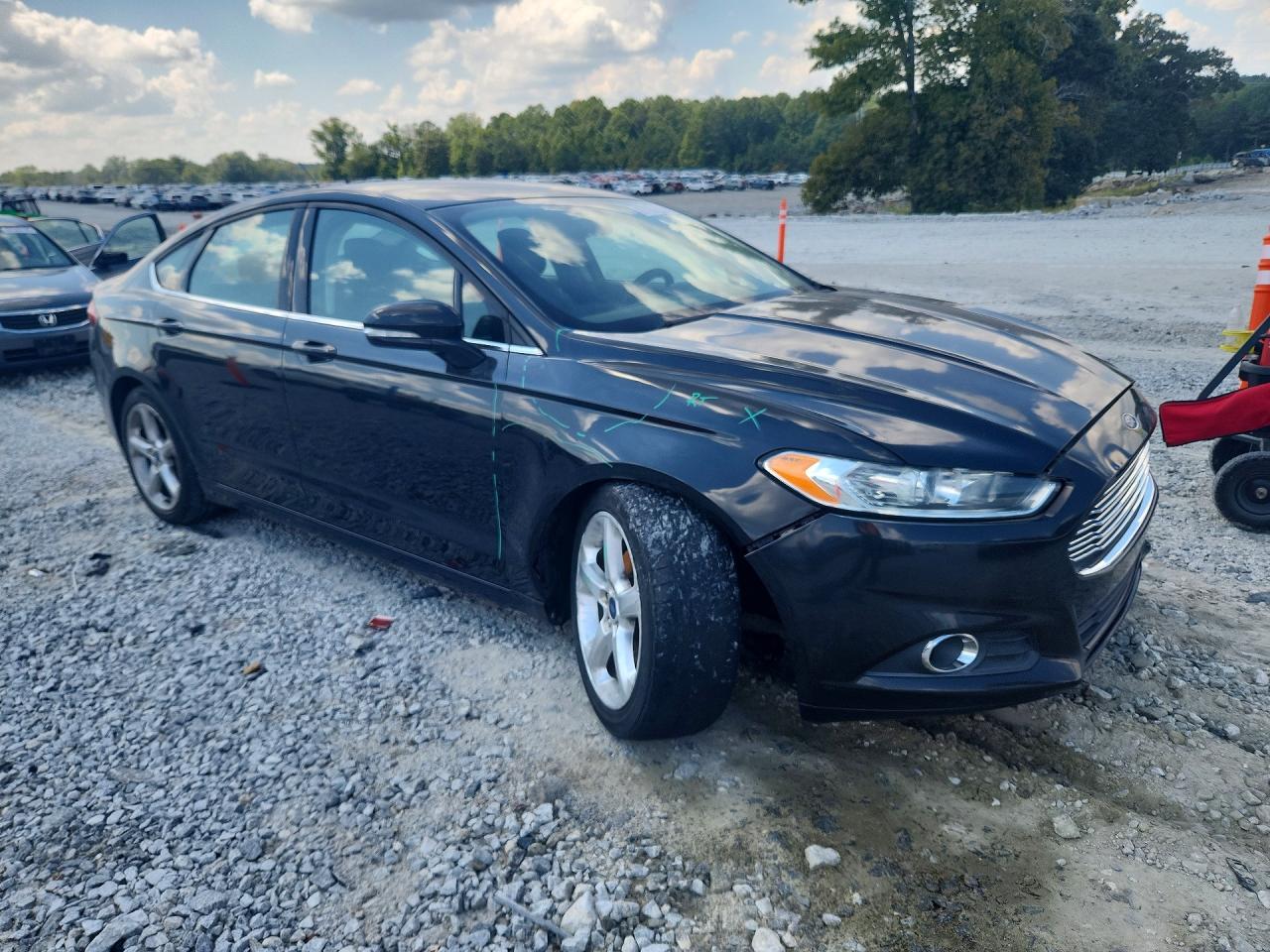 2014 Ford Fusion Se Black vin: 3FA6P0H90ER272117