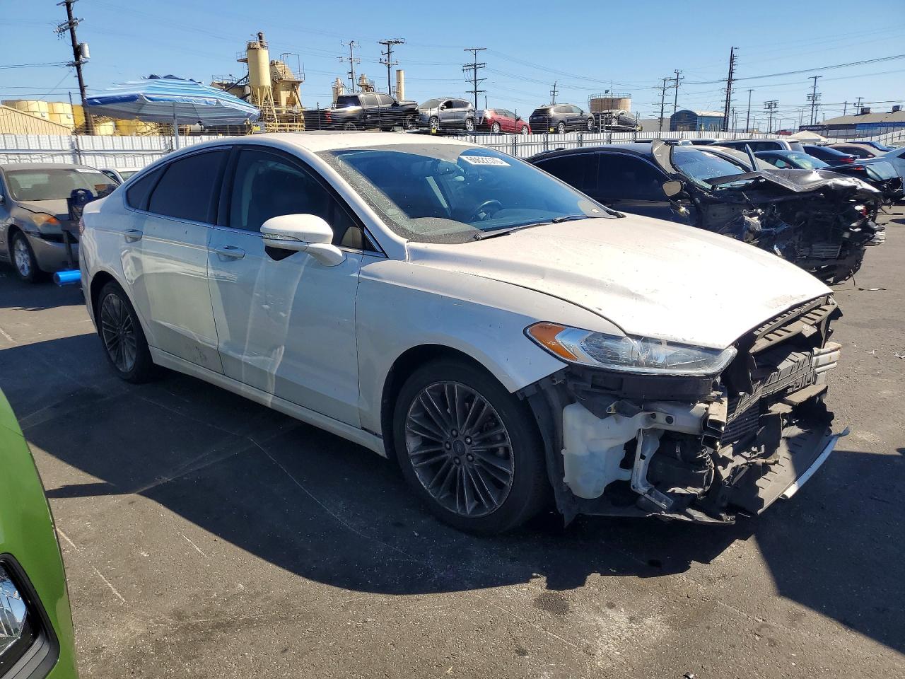 2014 Ford Fusion Se White vin: 3FA6P0H90ER303365