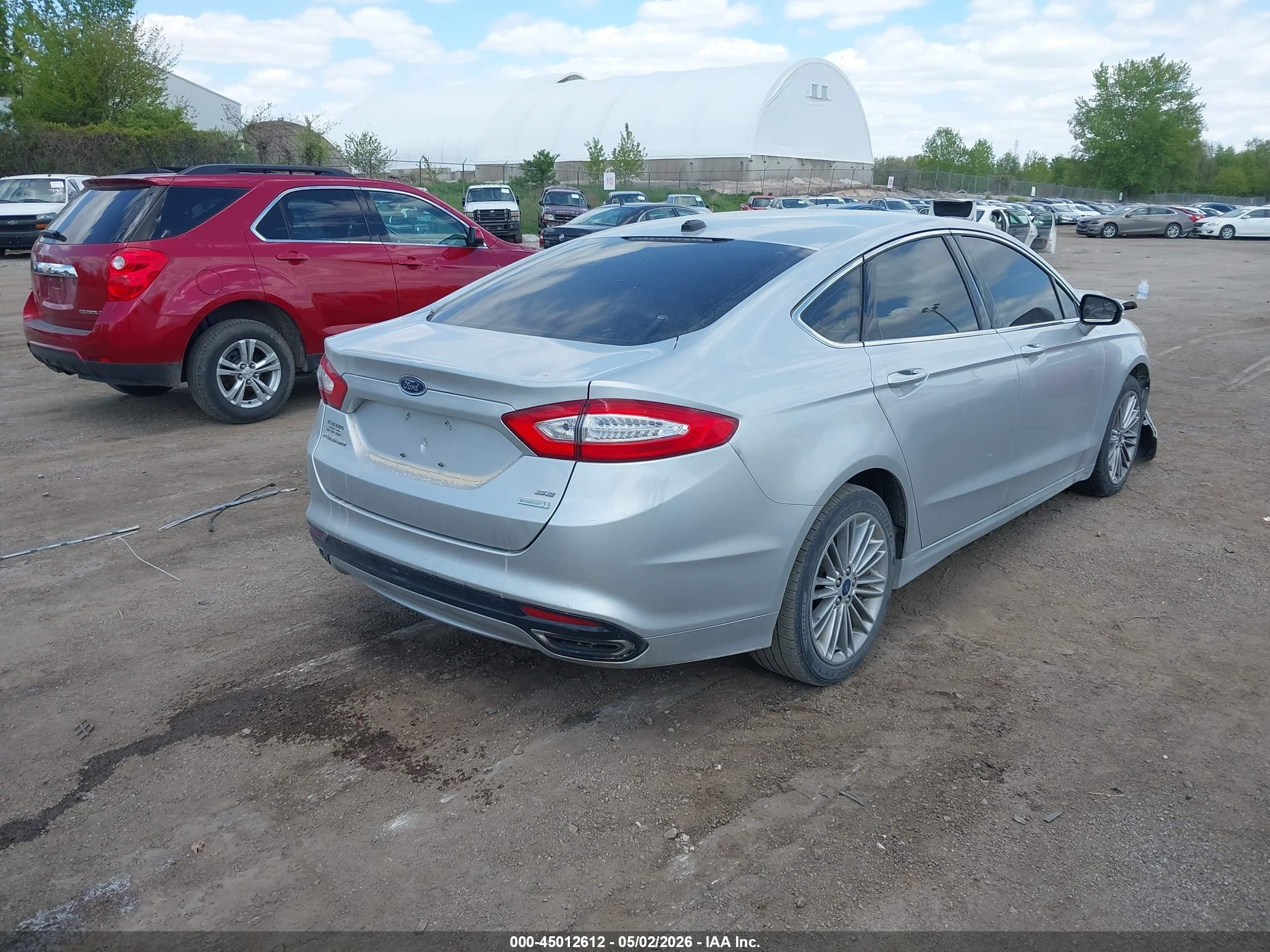 2014 Ford Fusion Se Silver vin: 3FA6P0H90ER381869