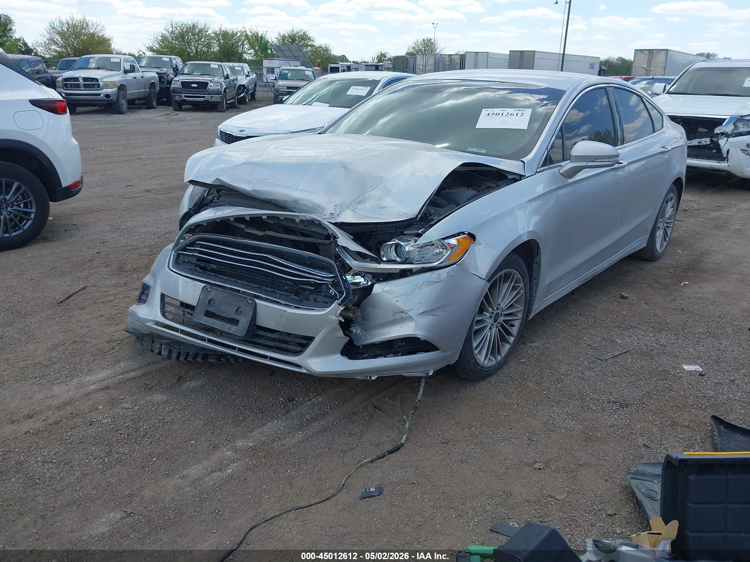 2014 Ford Fusion Se Silver vin: 3FA6P0H90ER381869