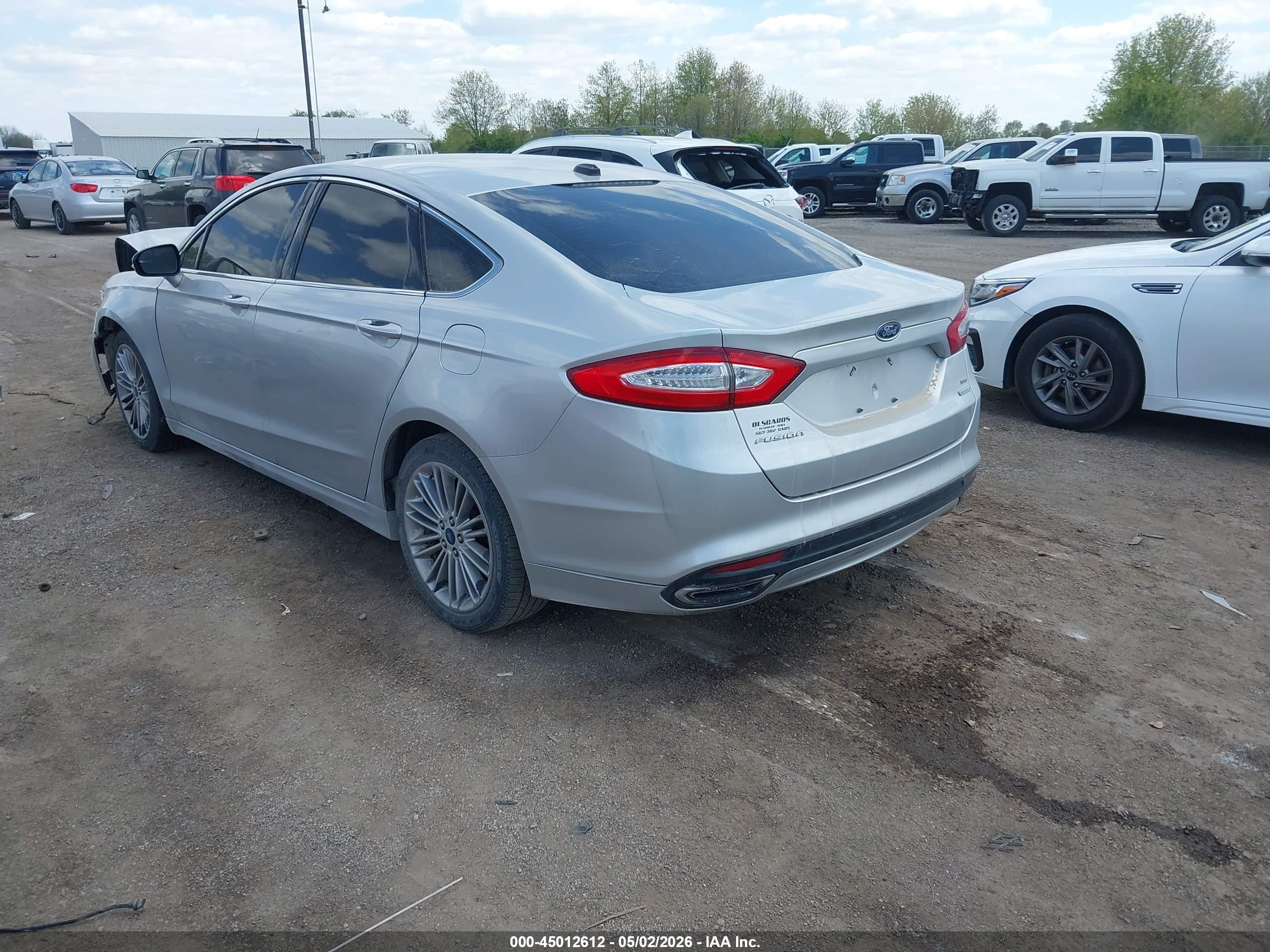 2014 Ford Fusion Se Silver vin: 3FA6P0H90ER381869